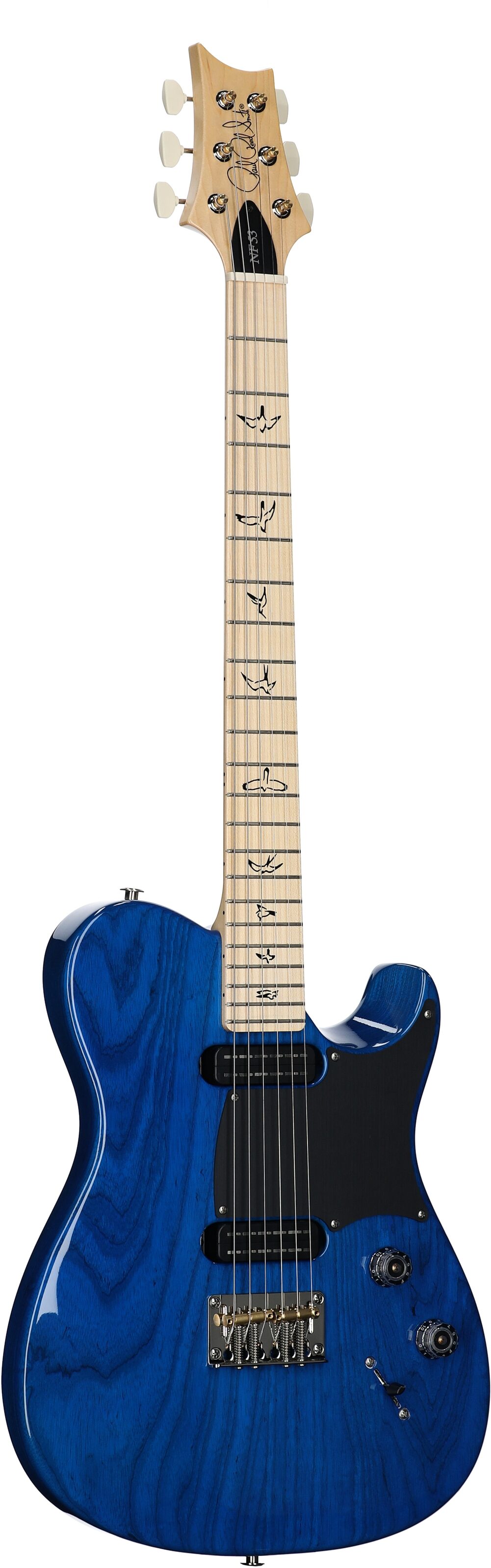 PRS Paul Reed Smith NF 53 Electric Guitar (with Gig Bag), Blue Matteo, Serial Number 0389736, Body Left Front