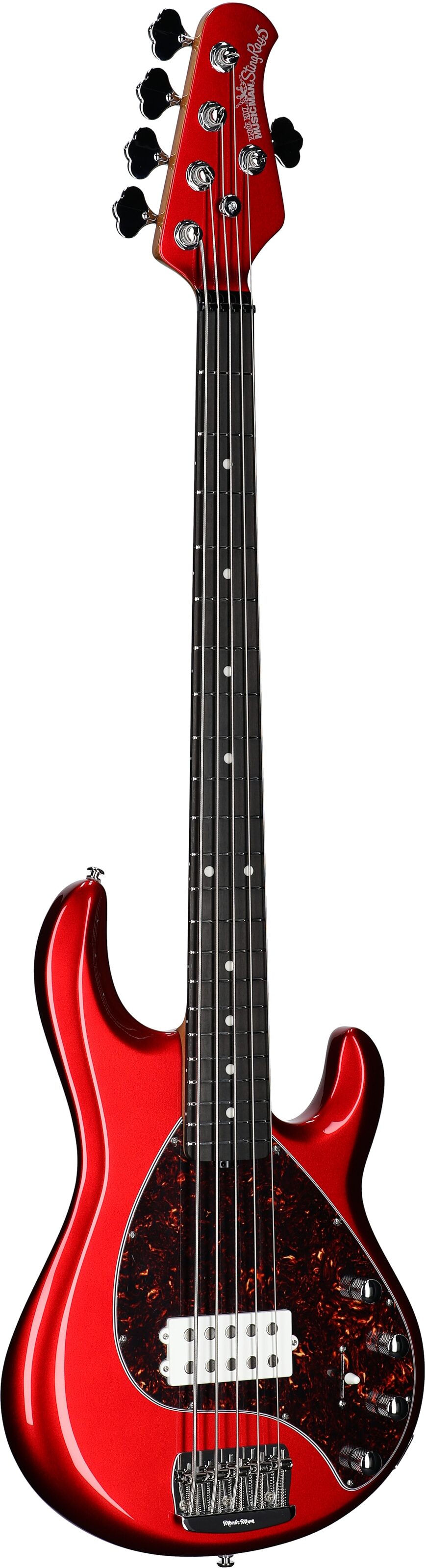 Ernie Ball Music Man StingRay 5 Special Electric Bass, 5-String (with Case), Candyman, Serial Number K04603, Body Left Front