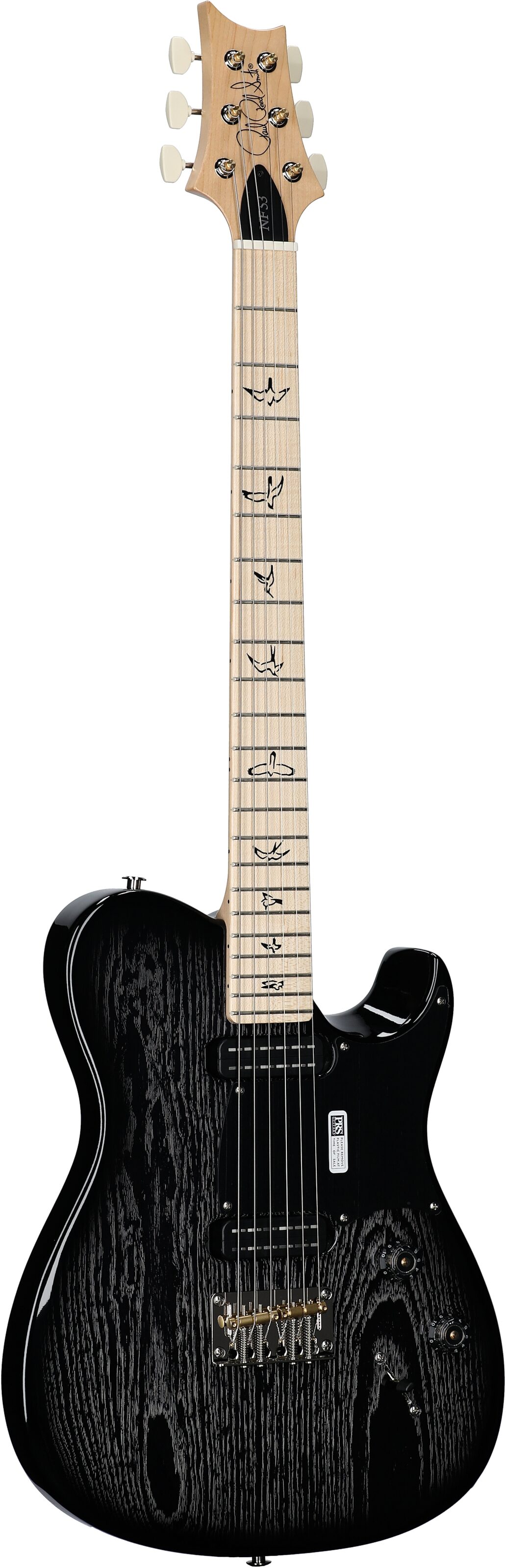 PRS Paul Reed Smith NF 53 Electric Guitar (with Gig Bag), Black Doghair Smokeburst, Serial Number 0392724, Body Left Front