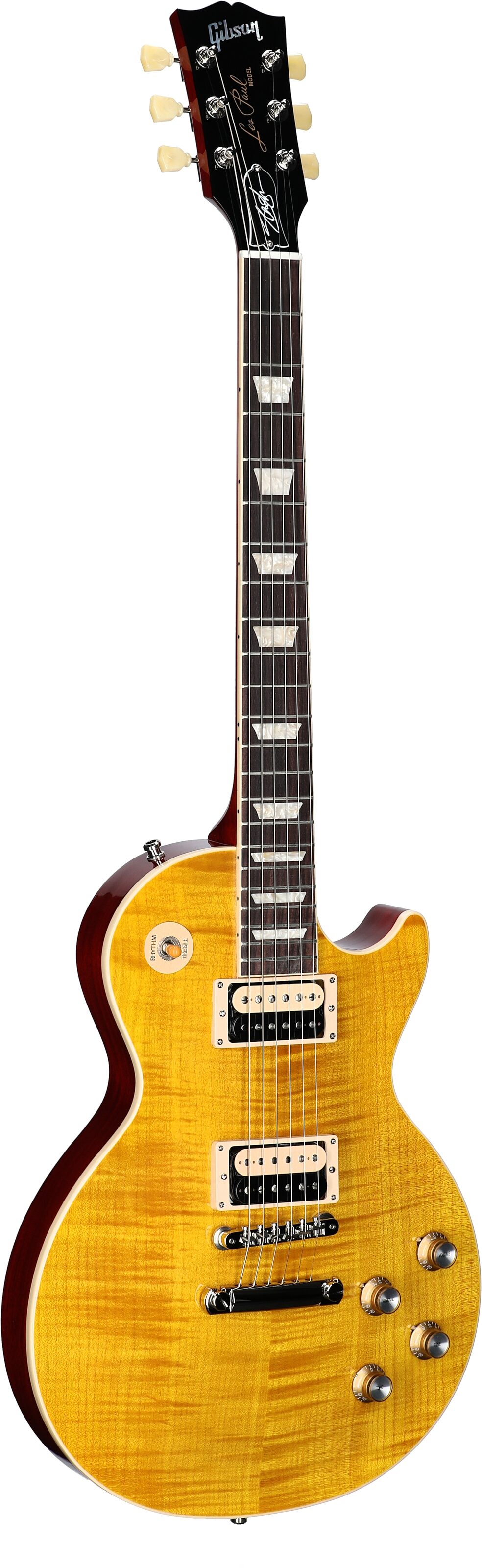 Gibson Slash Les Paul Standard Electric Guitar (with Case), Appetite Amber, Serial Number 217840193, Body Left Front