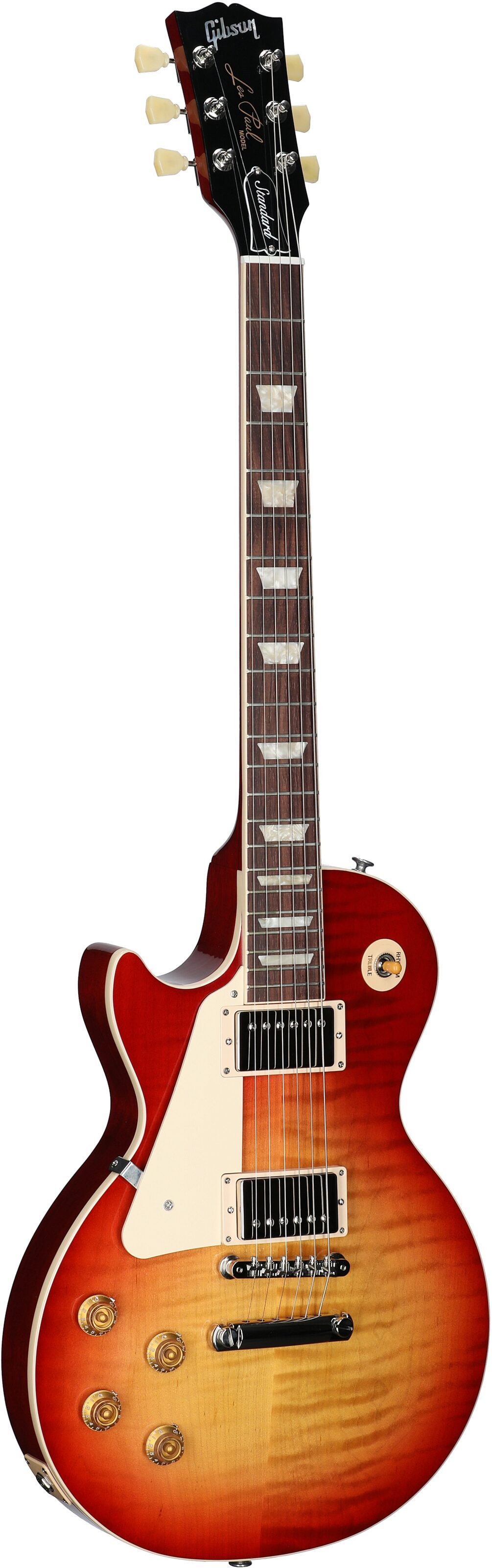 Gibson Les Paul Standard '50s Electric Guitar, Left-Handed (with Case), Heritage Cherry Sunburst, Serial Number 230540060, Body Left Front