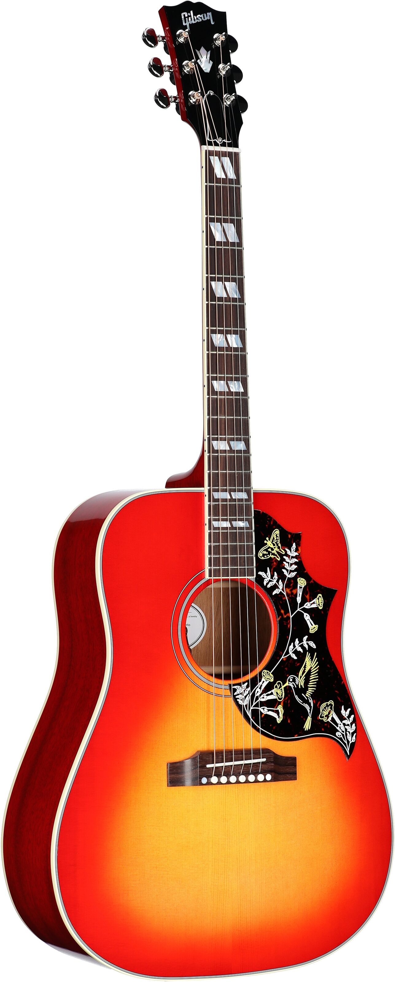 Gibson Hummingbird Standard Acoustic-Electric Guitar (with Case), Vintage Cherry Sunburst, Serial Number 23194142, Body Left Front