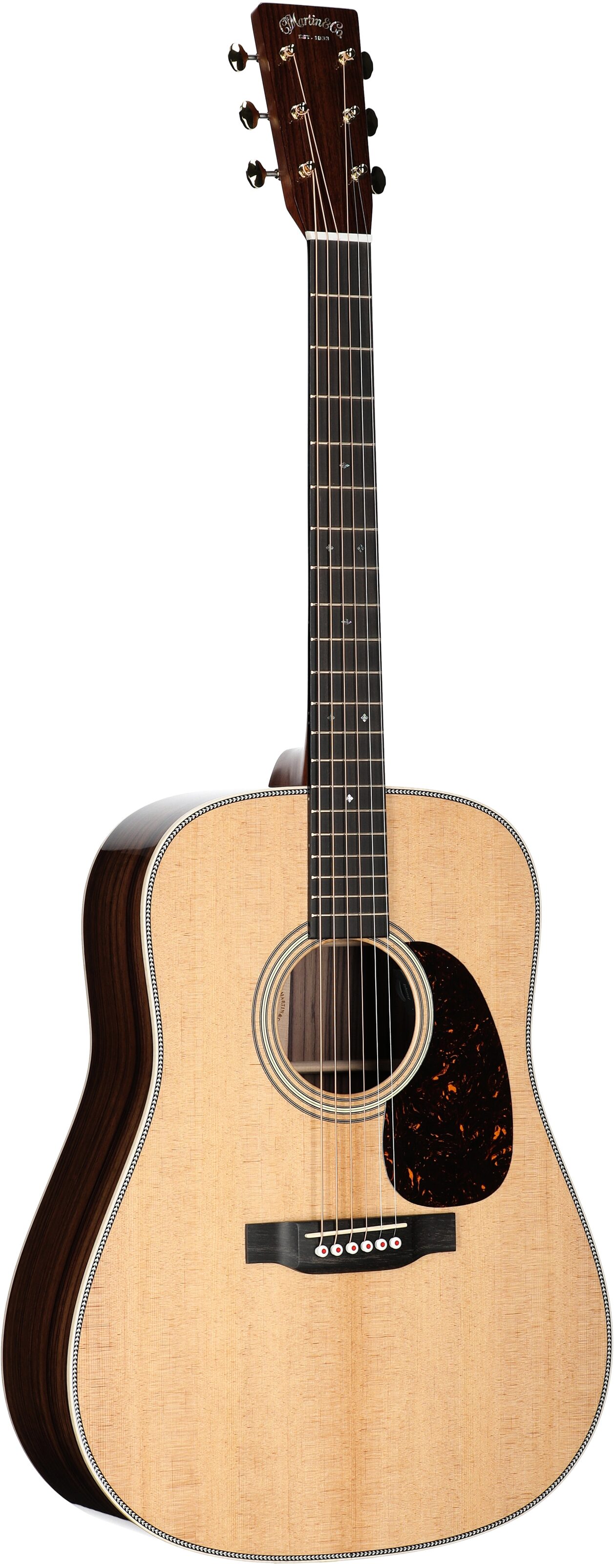 Martin D-28E Modern Deluxe Dreadnought Acoustic-Electric Guitar (with Case), New, Serial Number M2915130, Body Left Front