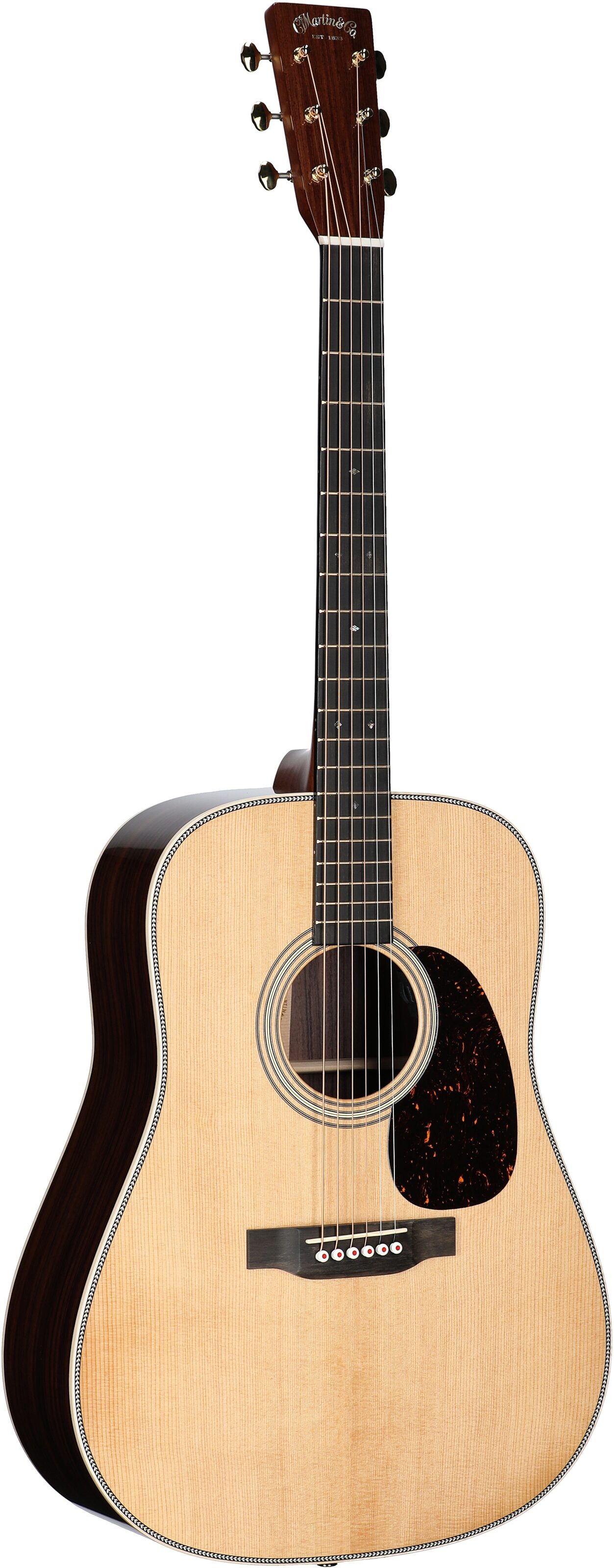 Martin D-28E Modern Deluxe Dreadnought Acoustic-Electric Guitar (with Case), New, Serial Number M2911313, Body Left Front