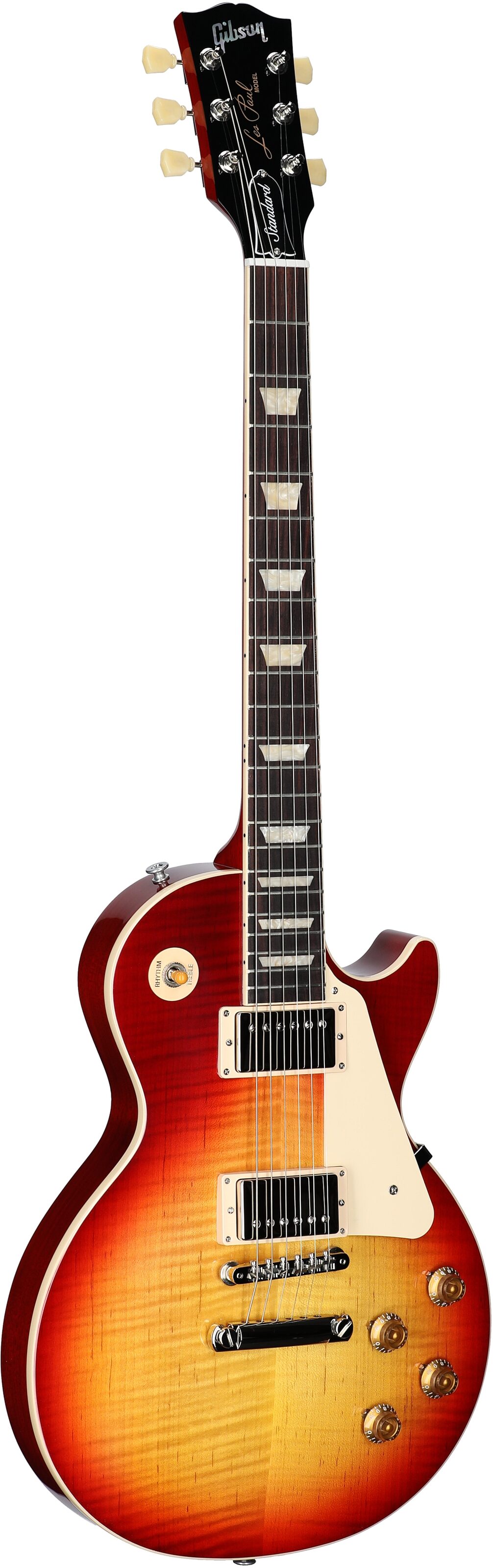 Gibson Exclusive '50s Les Paul Standard AAA Flame Top Electric Guitar (with Case), Heritage Cherry Sunburst, Serial Number 234040195, Body Left Front