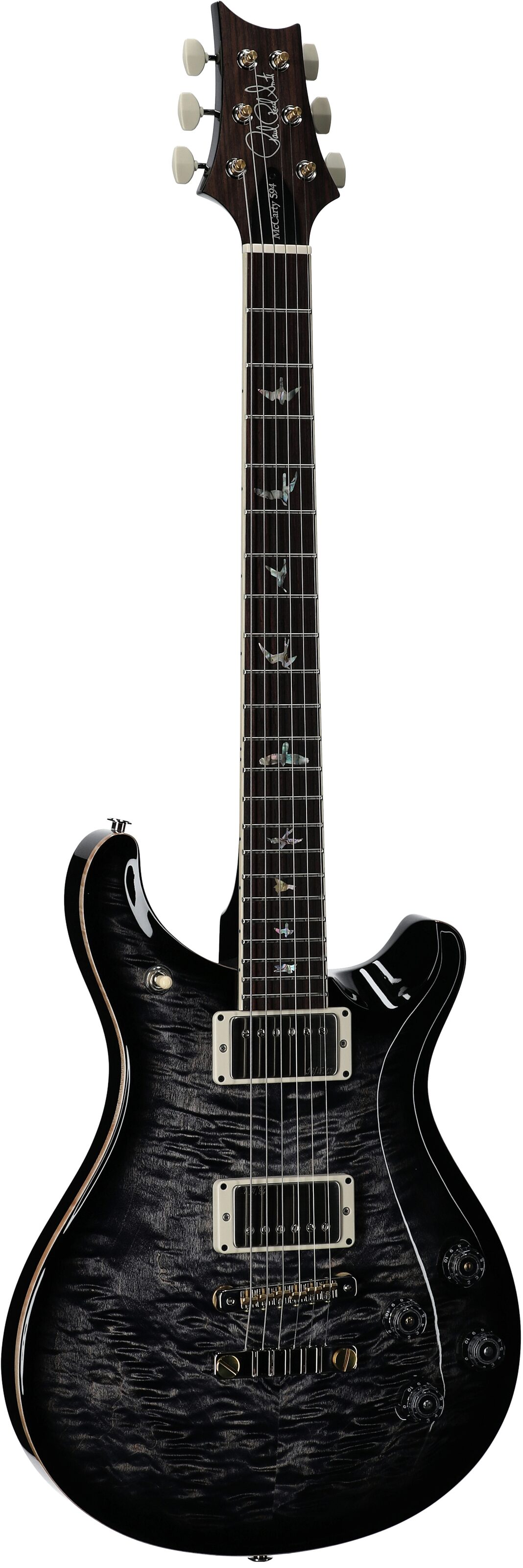 PRS Paul Reed Smith McCarty 594 Electric Guitar (with Case), Charcoal Burst, Serial Number 0394390, Body Left Front