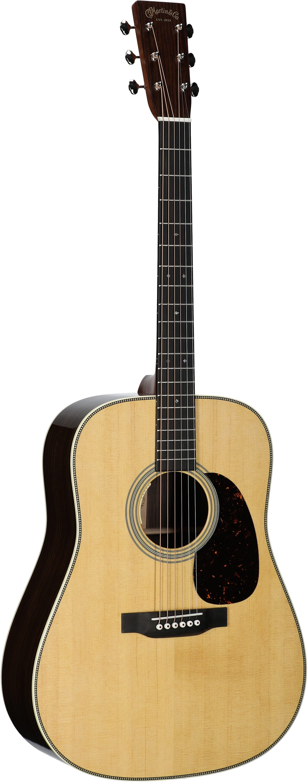 Martin HD-28E LRB Acoustic-Electric Guitar (with Case), Natural, Serial Number M2919057, Body Left Front