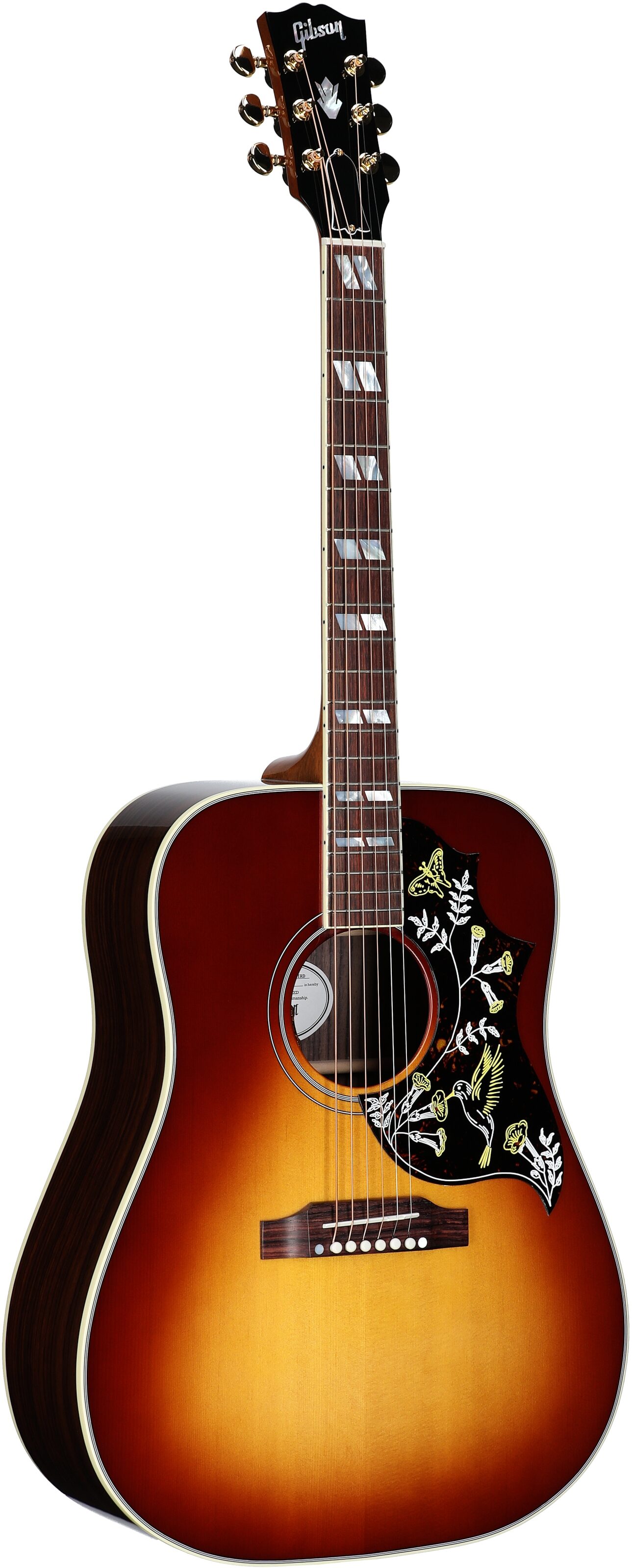Gibson Hummingbird Standard Rosewood Acoustic-Electric Guitar (with Case), Rosewood Burst, Serial Number 23404037, Body Left Front