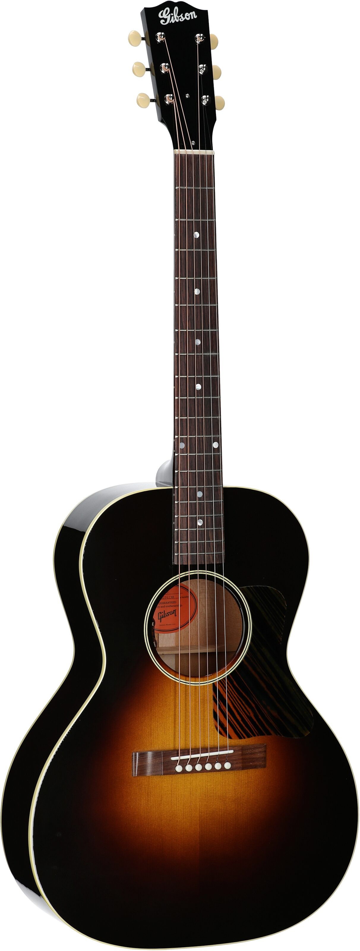 Gibson L-00 Original Acoustic-Electric Guitar (with Case), Vintage Sunburst, Serial Number 23274130, Body Left Front