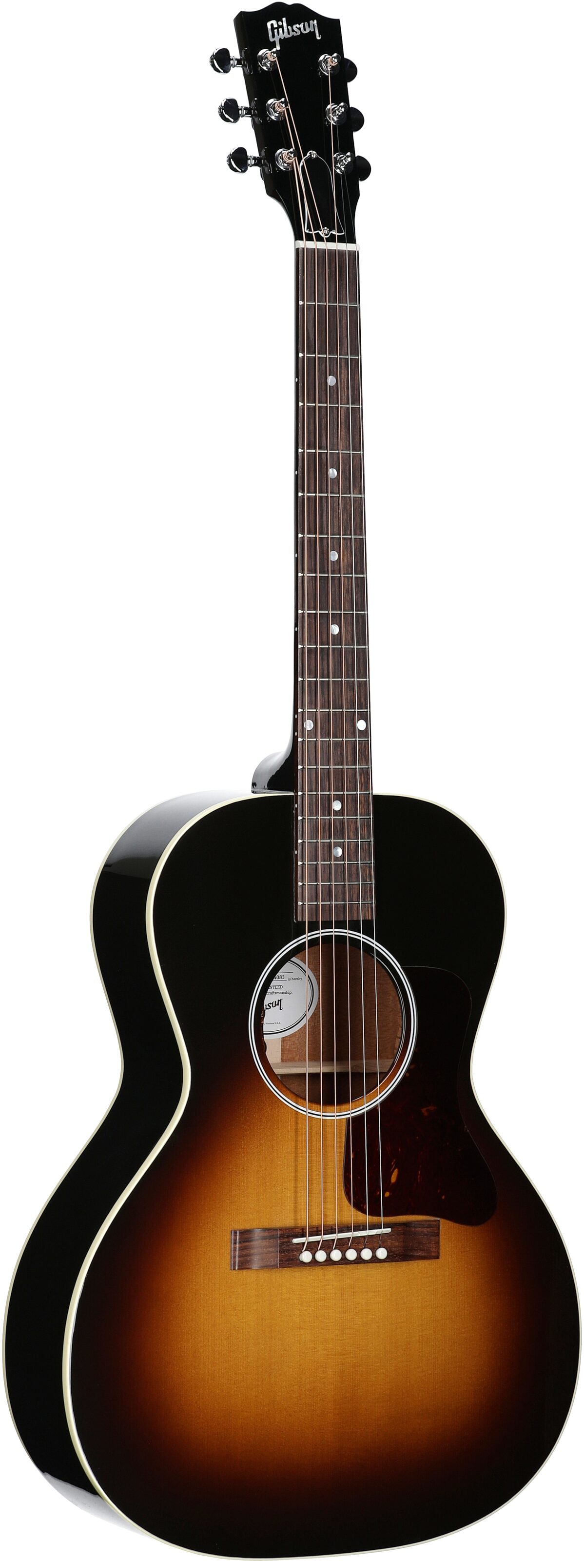 Gibson L-00 Standard Acoustic-Electric Guitar (with Case), Vintage Sunburst, Serial Number 23374083, Body Left Front