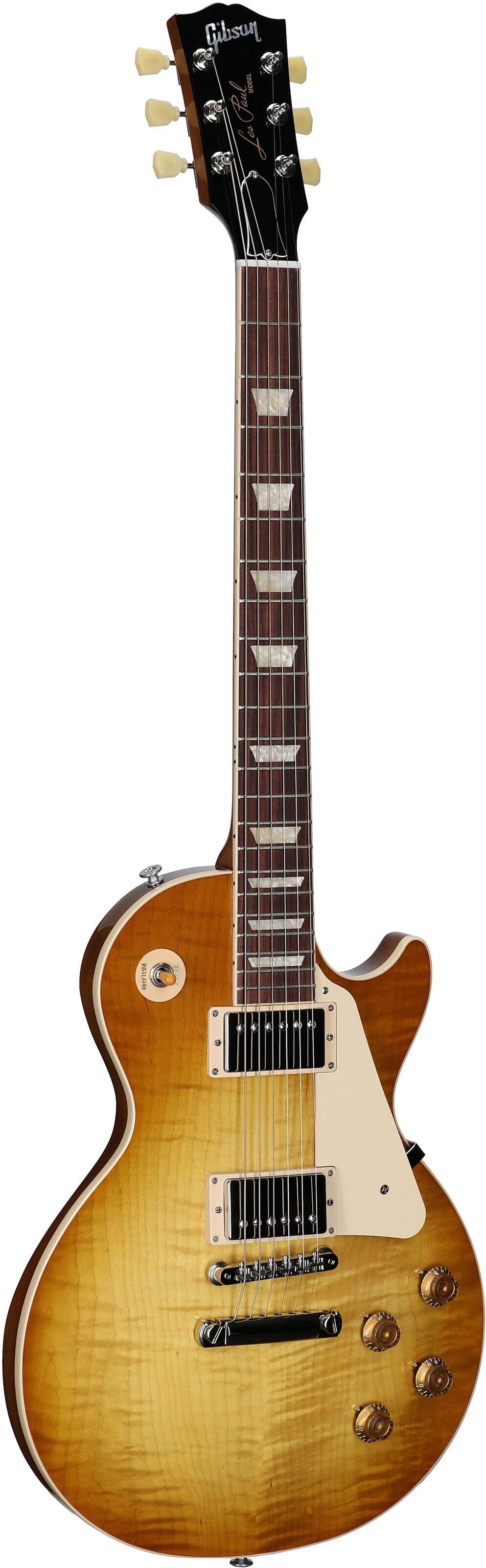 Gibson Exclusive Les Paul Standard Lite AAA Electric Guitar (with Case), Honey Burst, Serial Number 233140361, Body Left Front