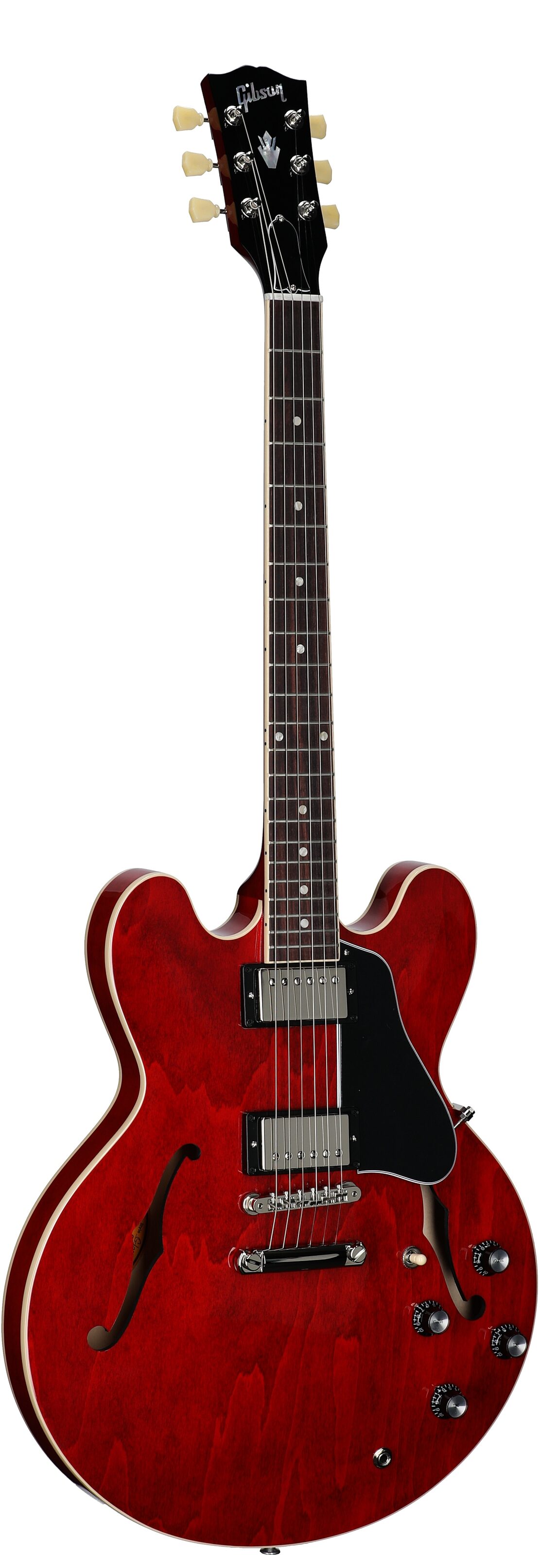 Gibson ES-335 Electric Guitar (with Case), Sixties Cherry, Serial Number 233940349, Body Left Front
