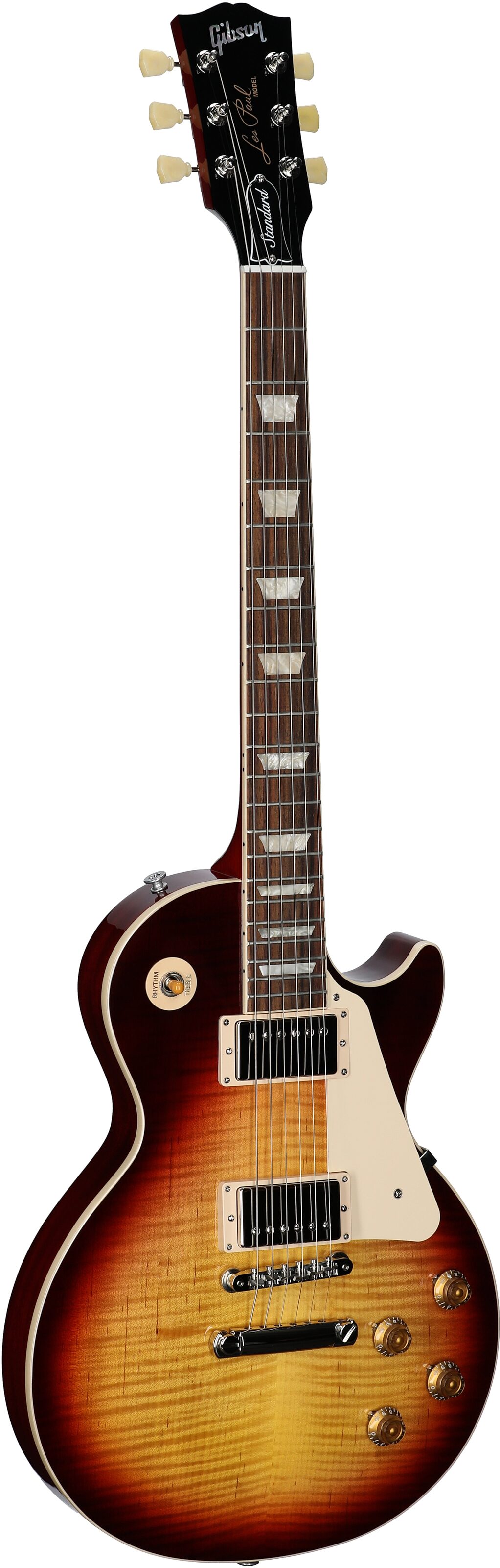 Gibson Les Paul Standard '50s AAA Top Electric Guitar (with Case), Bourbon Burst, Serial Number 233840231, Body Left Front