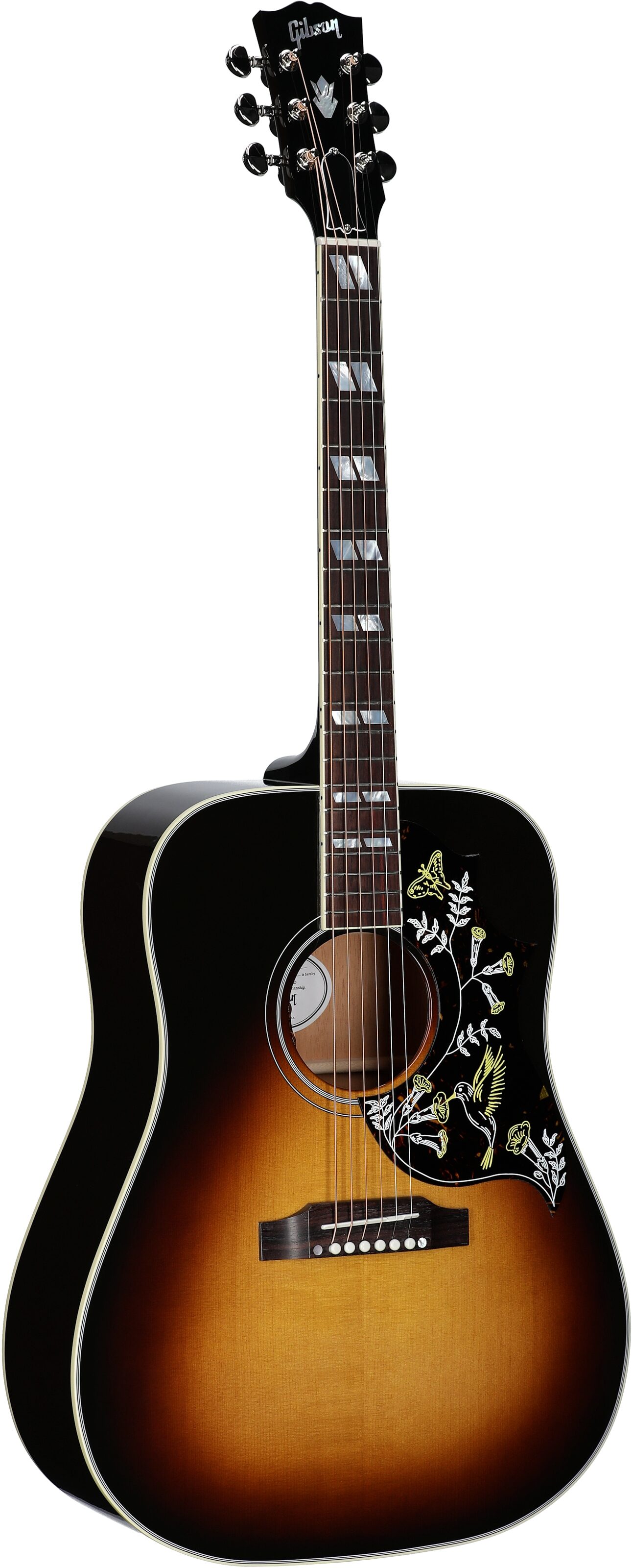 Gibson Hummingbird Standard Acoustic-Electric Guitar (with Case), Vintage Sunburst, Serial Number 23394016, Body Left Front