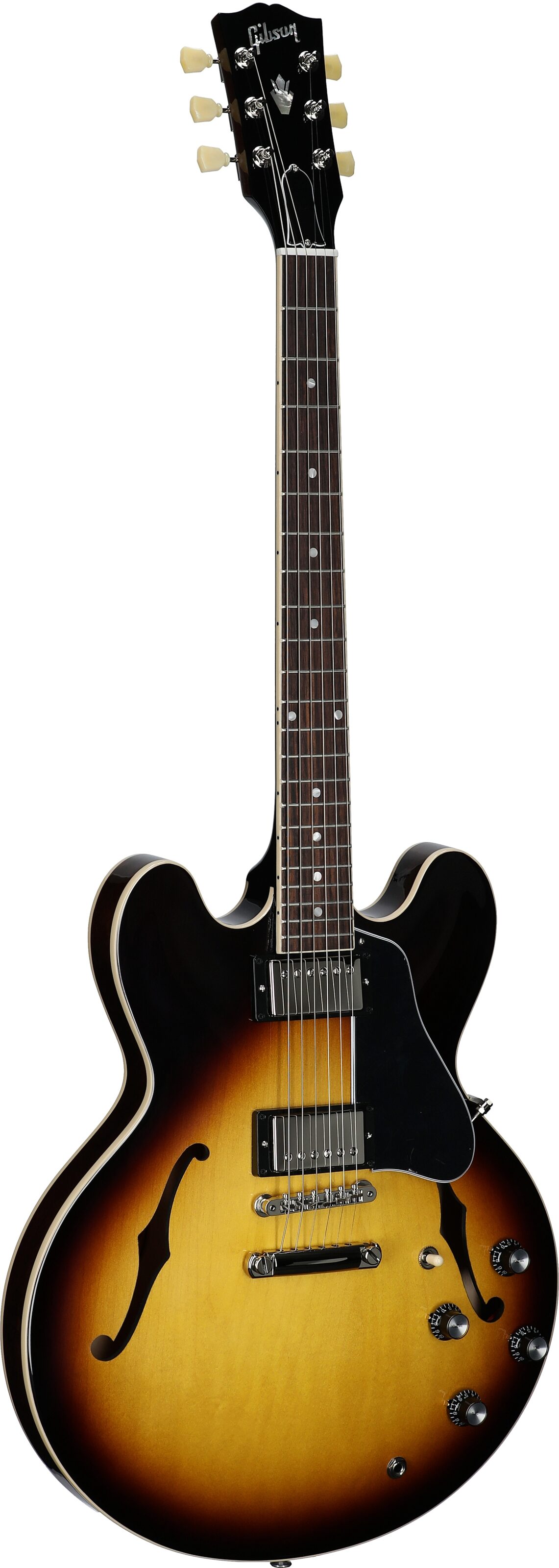 Gibson ES-335 Electric Guitar (with Case), Vintage Burst, Serial Number 234140135, Body Left Front