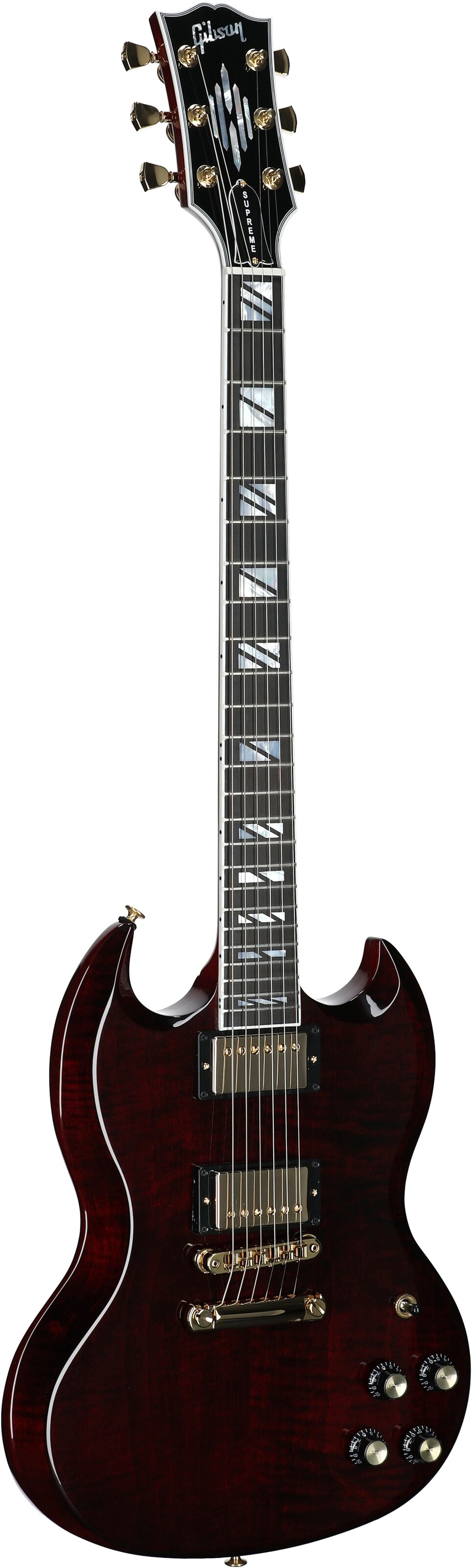 Gibson SG Supreme Electric Guitar (with Case), Wine Red, Serial Number 234040048, Body Left Front