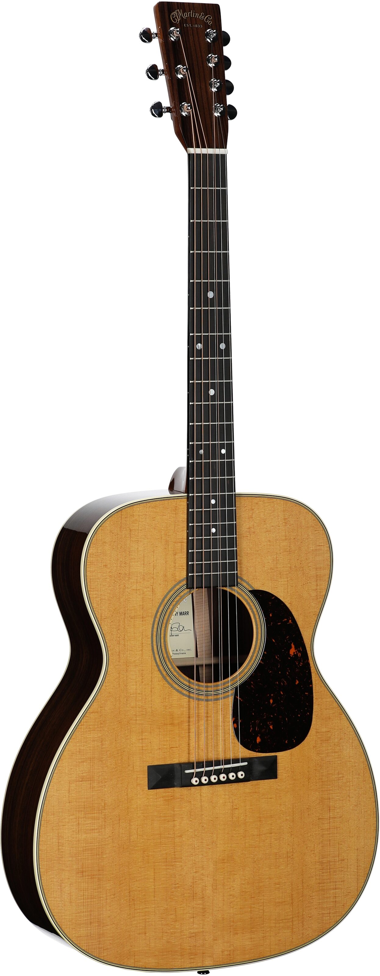 Martin M-7 Johnny Marr Acoustic-Electric Guitar, 7-String, New, Serial Number M2925633, Body Left Front