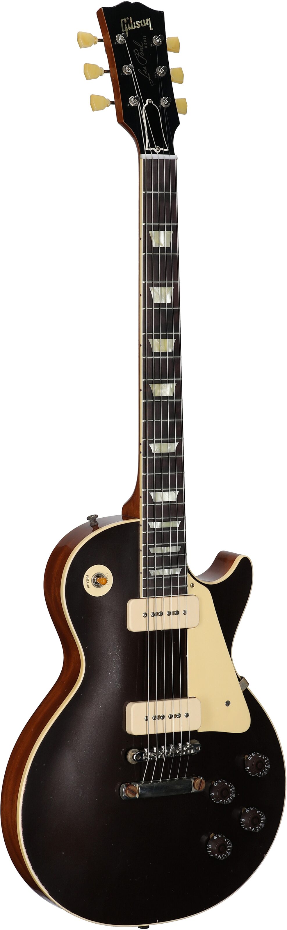 Gibson Limited Edition Custom Shop 1955 NAMM Les Paul Electric Guitar (with Case), Viceroy Brown, Serial Number 55207, Body Left Front
