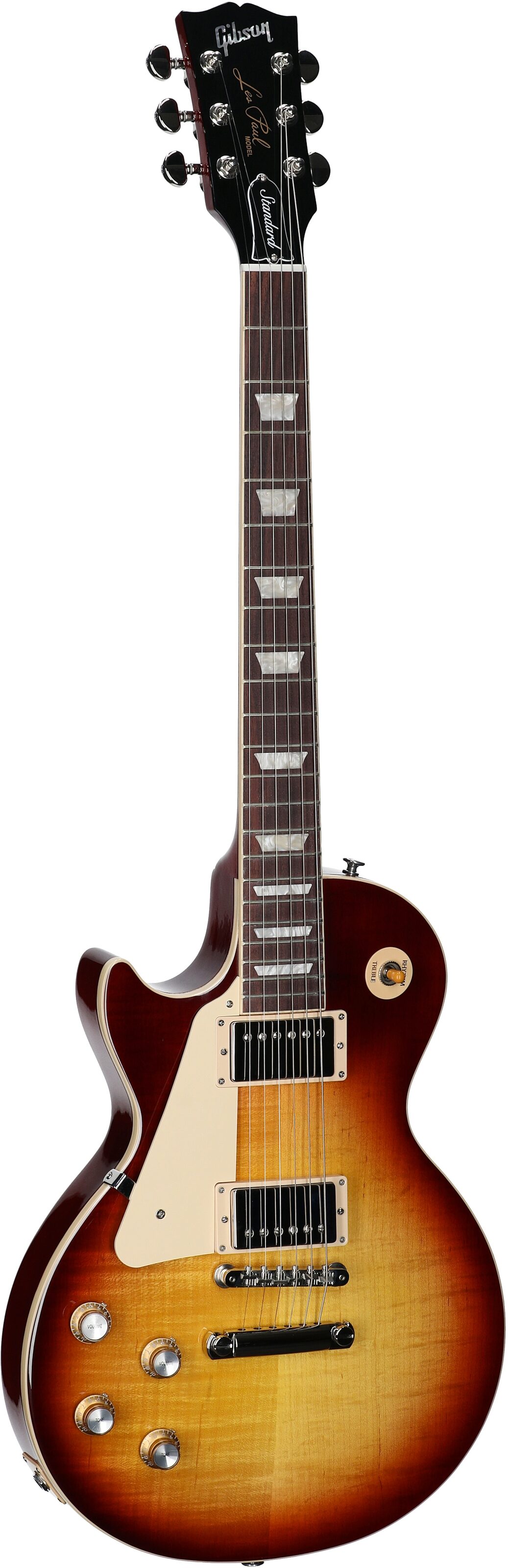 Gibson Les Paul Standard '60s Electric Guitar, Left-Handed (with Case), Bourbon Burst, Serial Number 202250135, Body Left Front