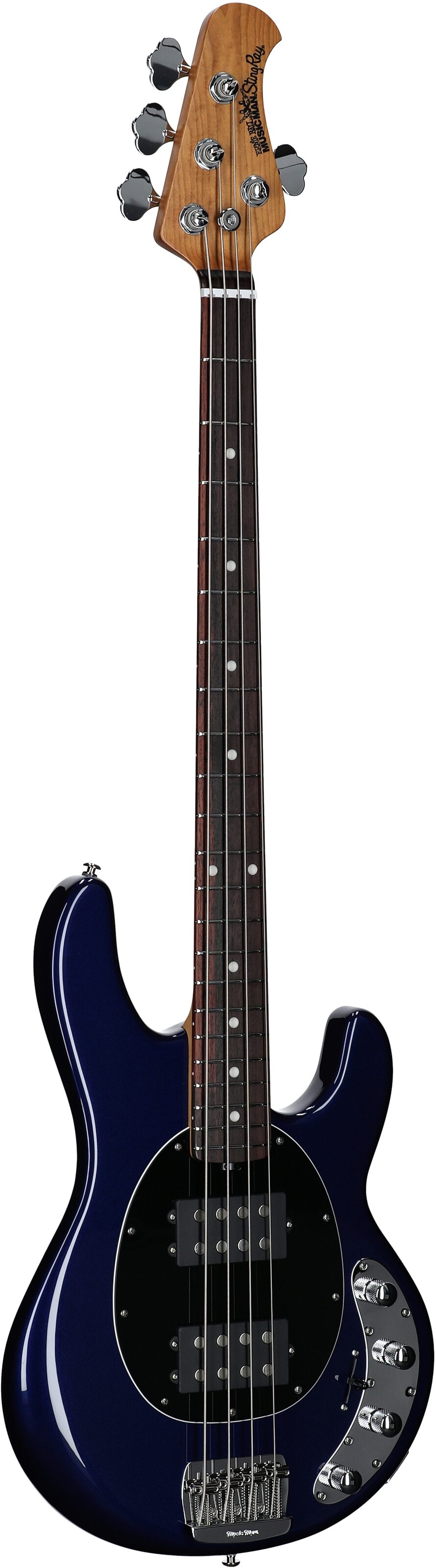 Ernie Ball Music Man StingRay Special HH Electric Bass (with Case), Butane Blue, Serial Number K07479, Body Left Front