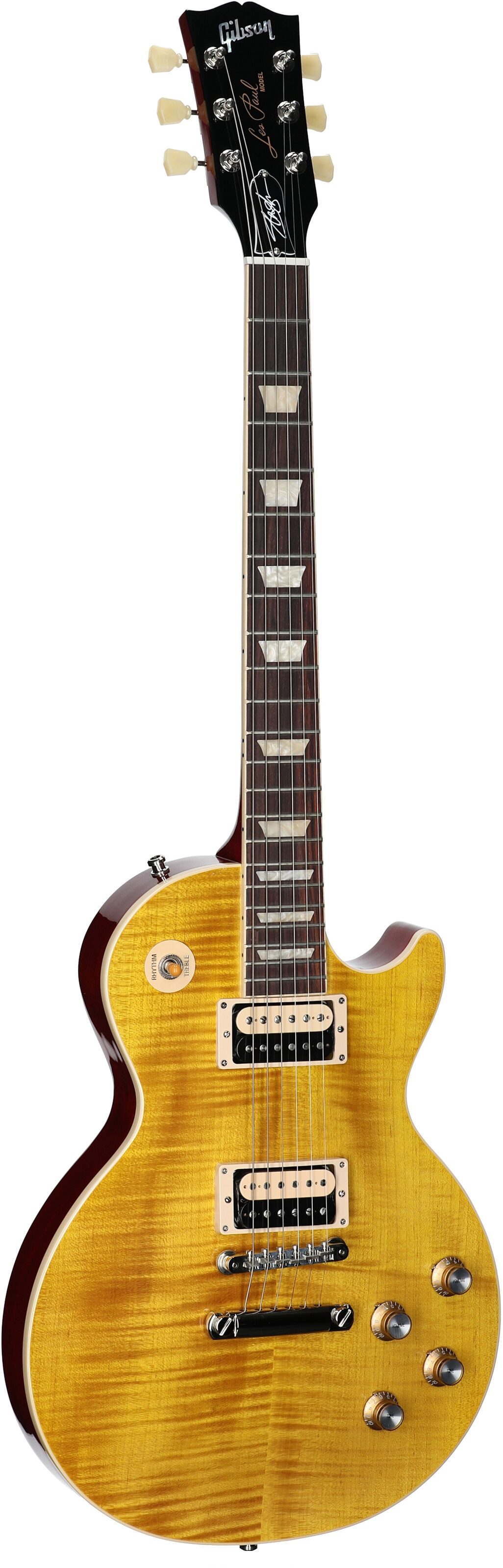 Gibson Slash Les Paul Standard Electric Guitar (with Case), Appetite Amber, Serial Number 224840302, Body Left Front