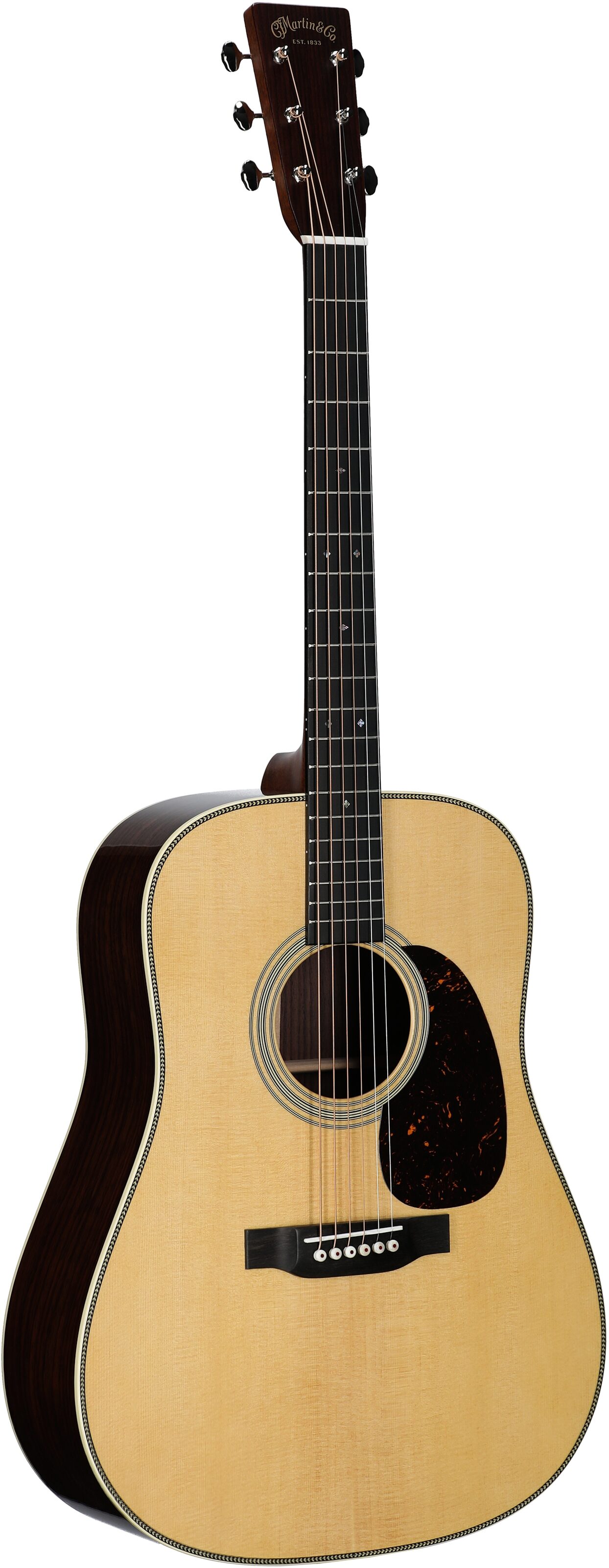 Martin HD-28-v2 Acoustic Guitar (with Case), Natural, Serial Number M2936776, Body Left Front