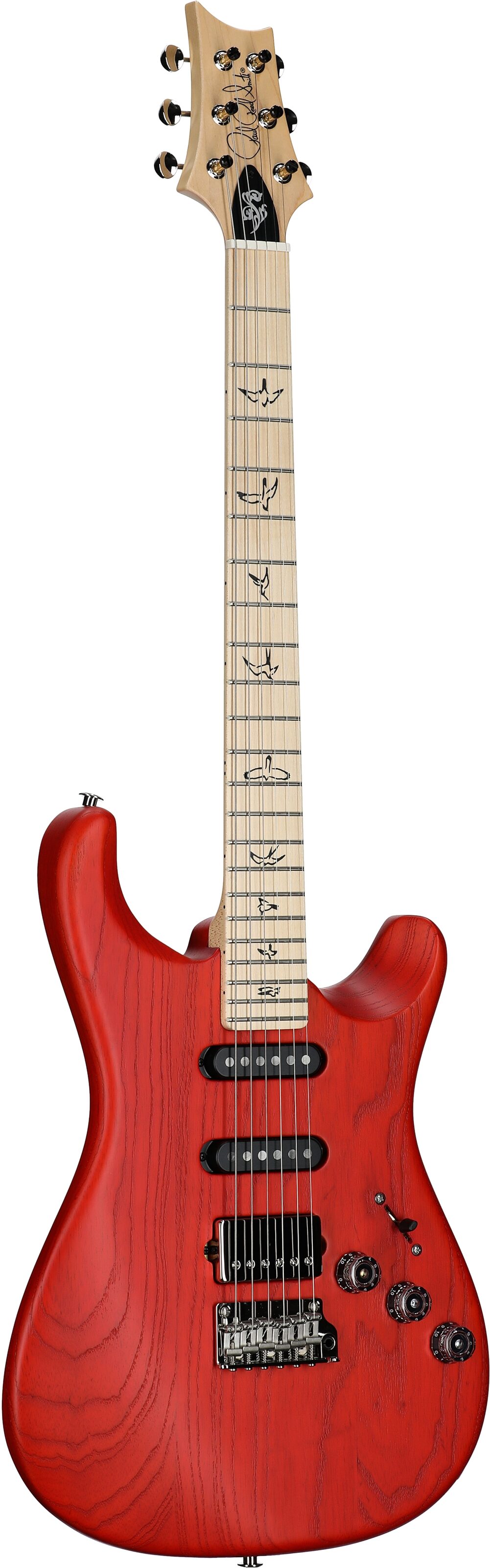 PRS Paul Reed Smith Fiore Satin Electric Guitar (with Gig Bag), Amaryllis, Serial Number 0404010, Body Left Front