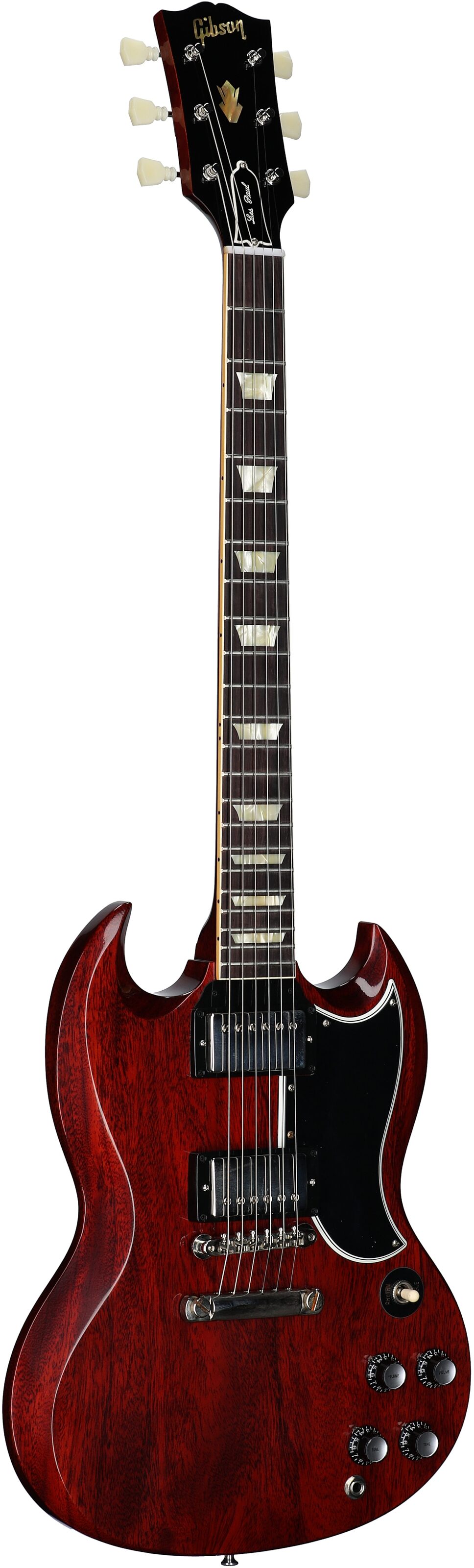 Gibson Custom 61 SG Standard VOS Electric Guitar (with Case), Cherry, with Nickel Hardware, Serial Number 501431, Body Left Front