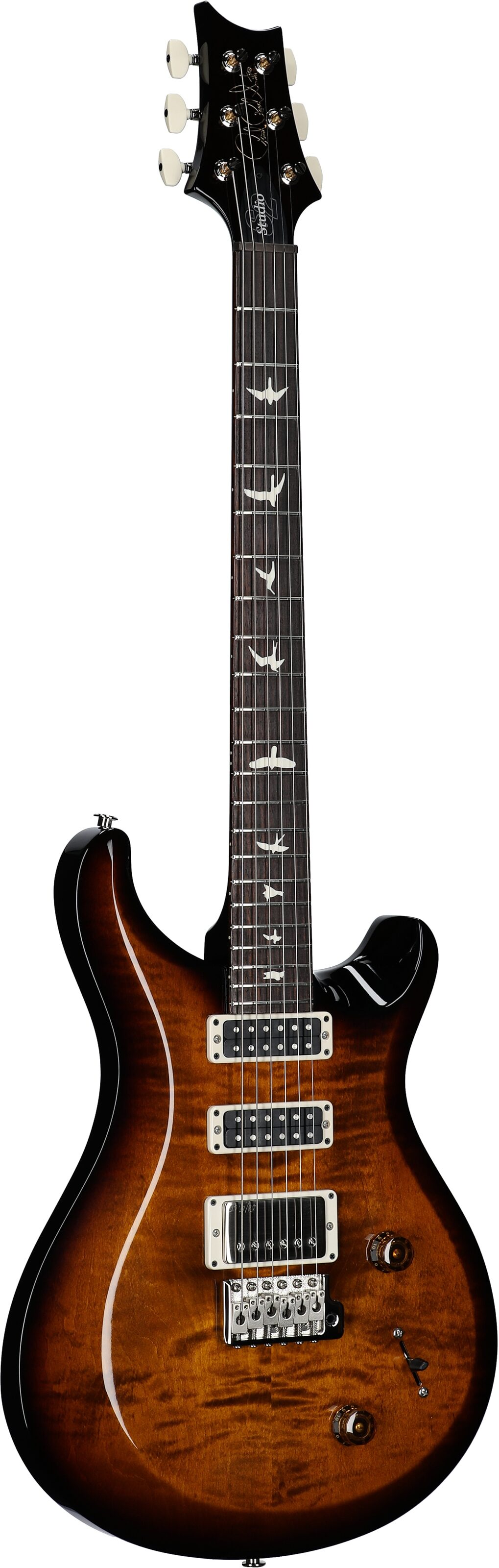 PRS Paul Reed Smith S2 Studio Electric Guitar, Black Amber, Serial Number S2080979, Body Left Front