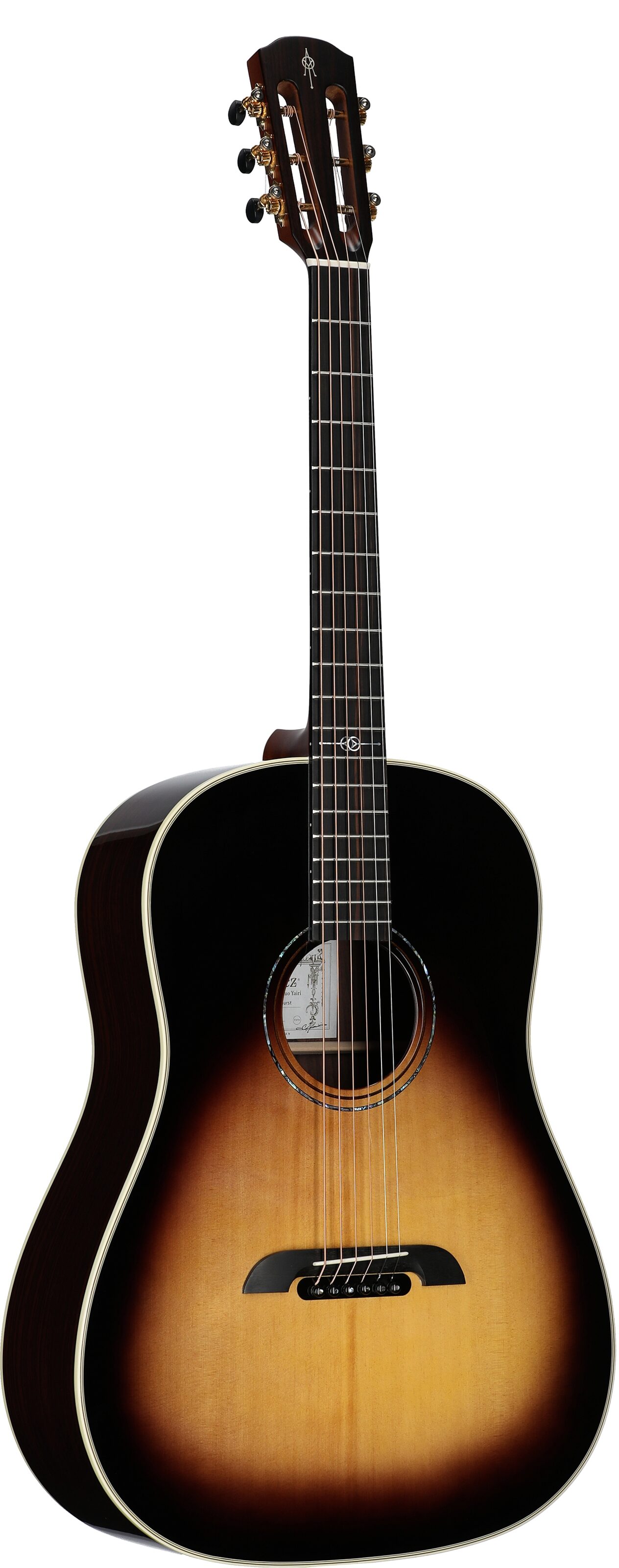 Alvarez Yairi DYMR70 Masterworks Dreadnought Acoustic Guitar (with Case), Sunburst, Serial Number 76019, Body Left Front