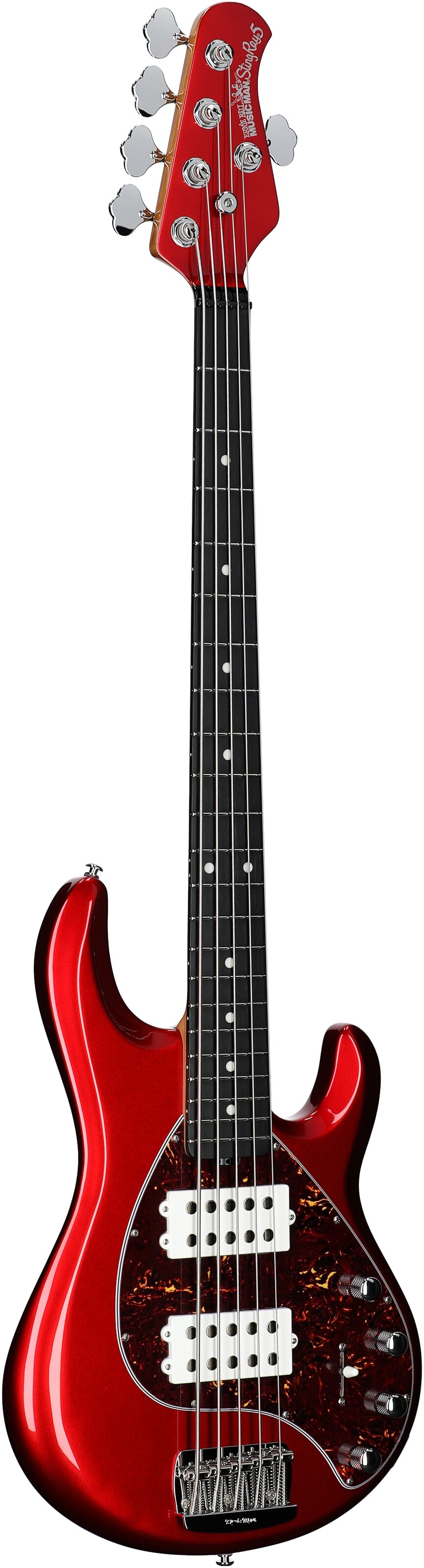 Ernie Ball Music Man StingRay 5 Special HH Electric Bass (with Case), Candyman, Serial Number K07988, Body Left Front
