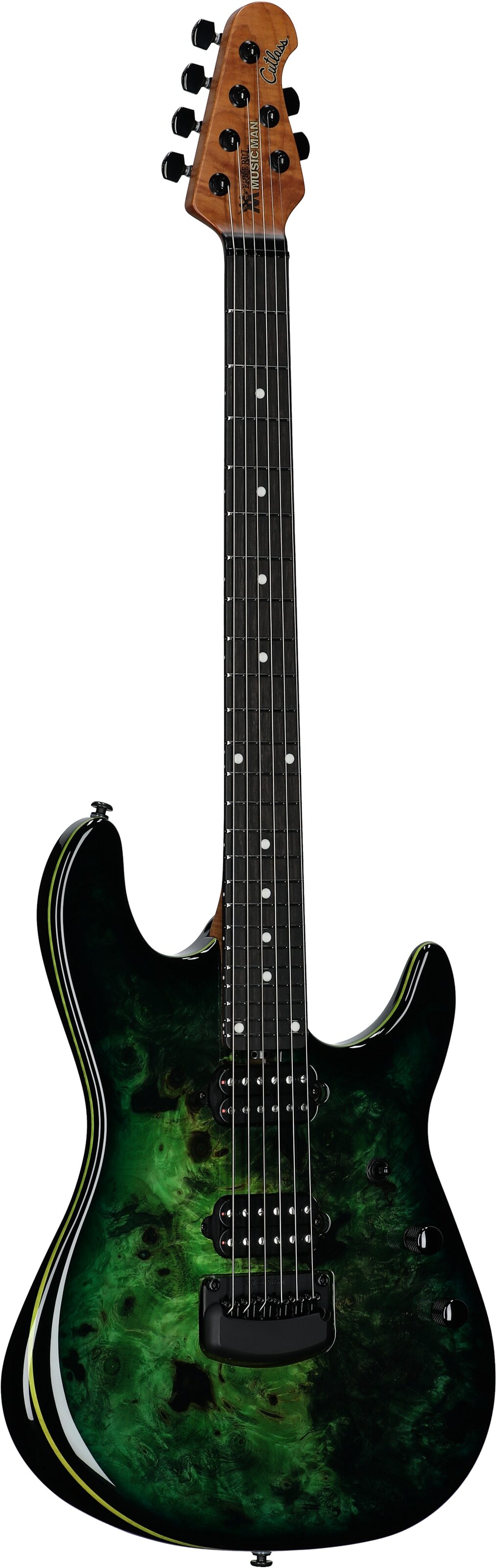 Ernie Ball Music Man Jason Richardson Cutlass HT Electric Guitar, (with Gig Bag), Kokiri Forest Green, Serial Number S12054, Body Left Front