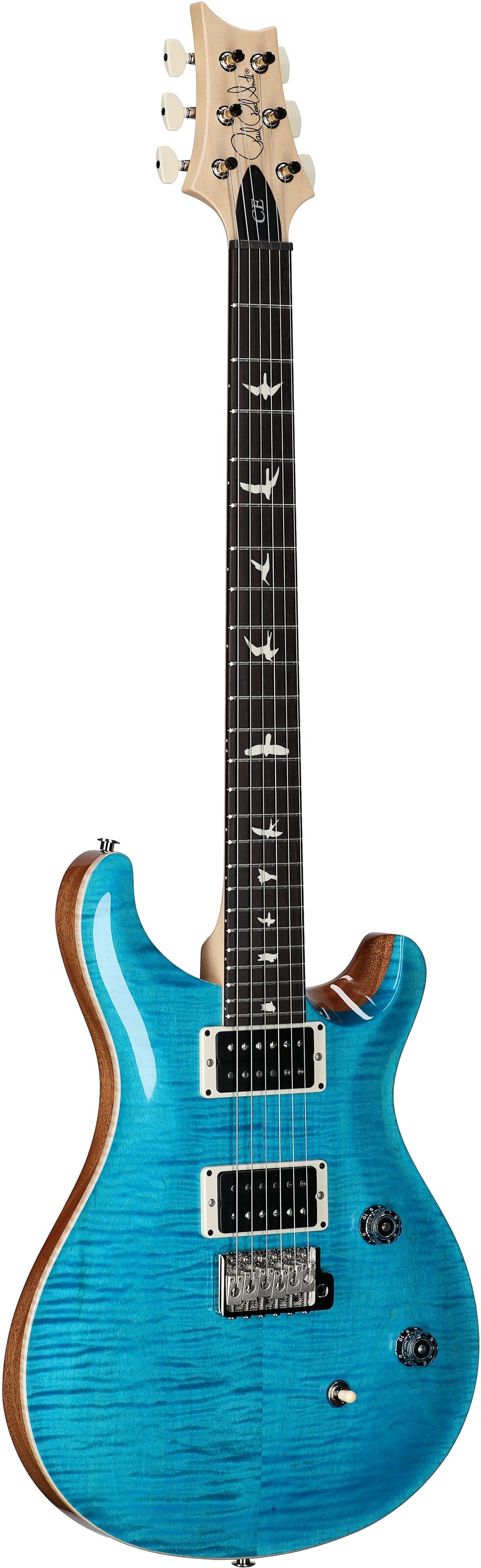 PRS Paul Reed Smith CE24 Electric Guitar (with Gig Bag), Carroll Blue, Serial Number 0405645, Body Left Front