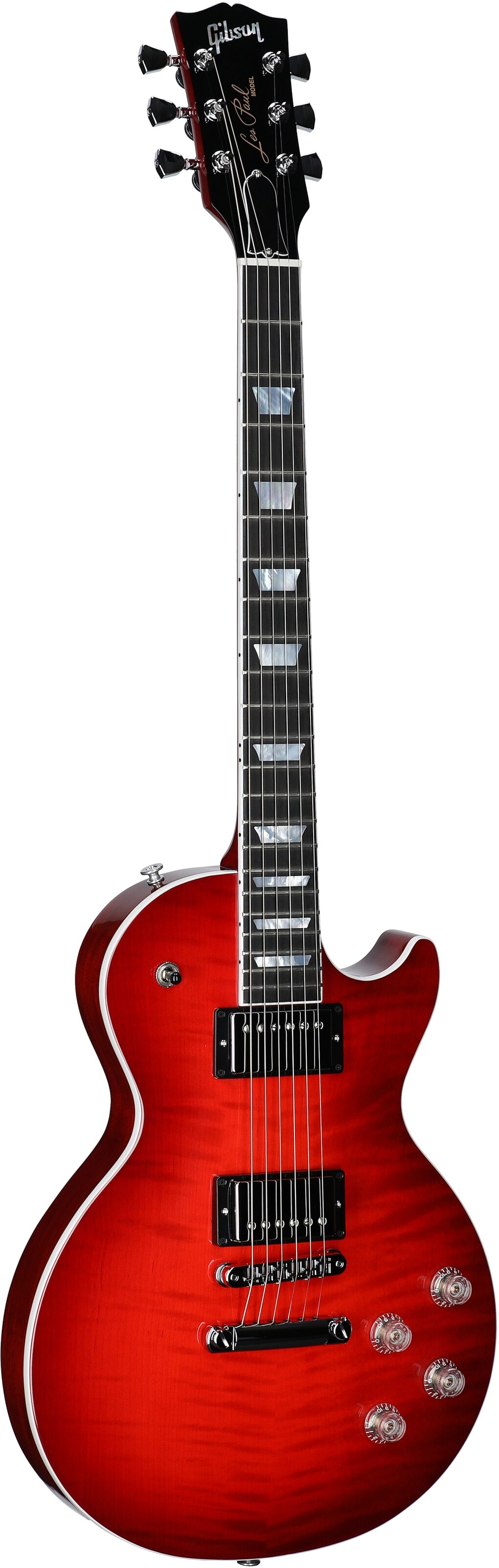 Gibson Les Paul Modern Figured AAA Electric Guitar (with Case), Cherry Burst, Serial Number 234740000, Body Left Front