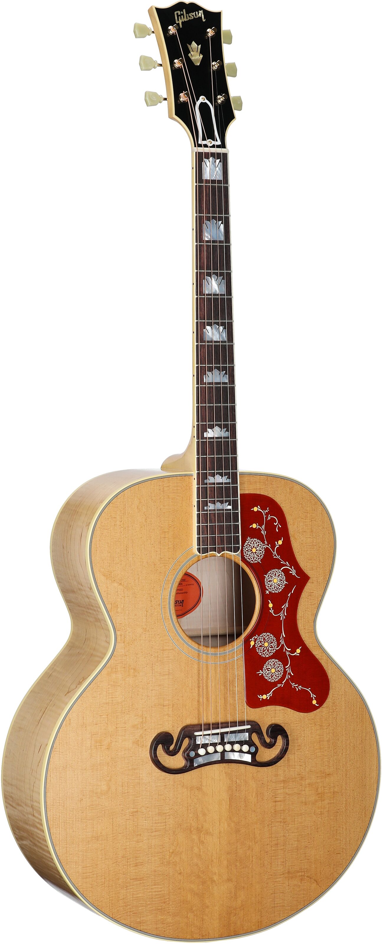 Gibson Custom Shop 1957 SJ-200 Jumbo Reissue Acoustic Guitar (with Case), Antique Natural, Serial Number 21315006, Body Left Front