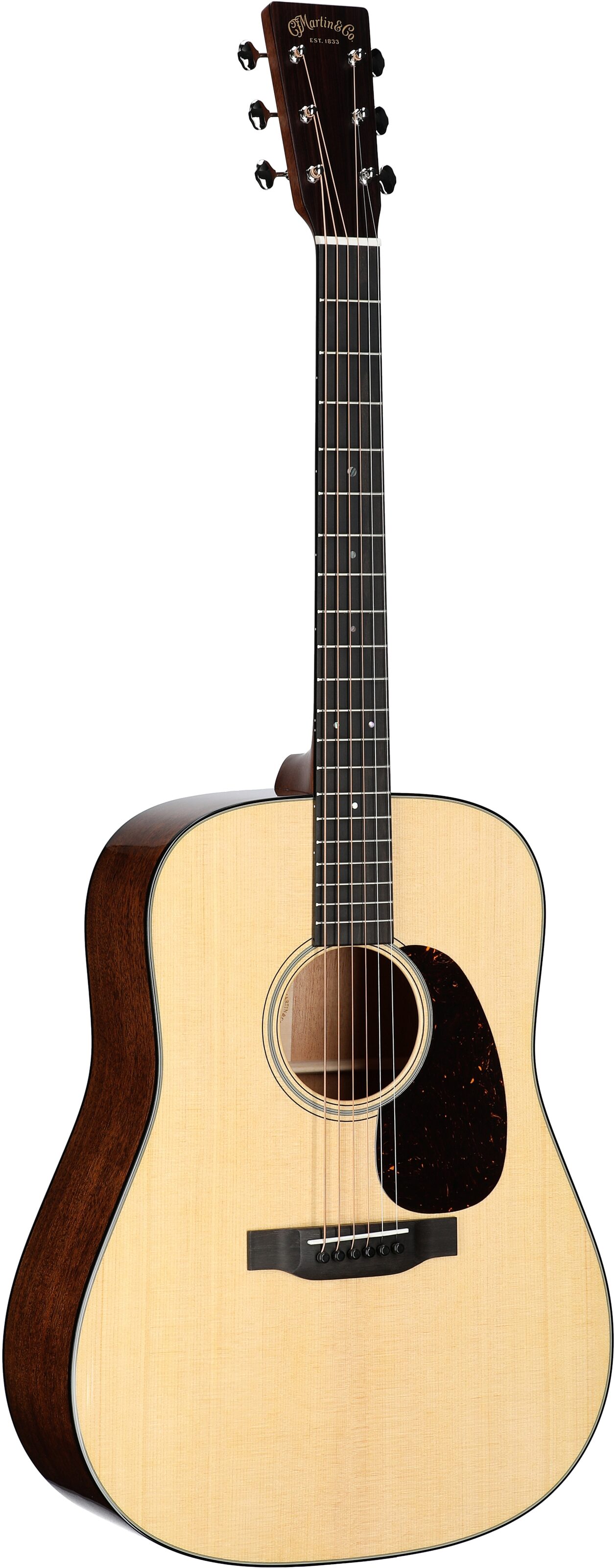 Martin D-18 V2 Acoustic Guitar (with Case), Natural, Serial Number M2961867, Body Left Front
