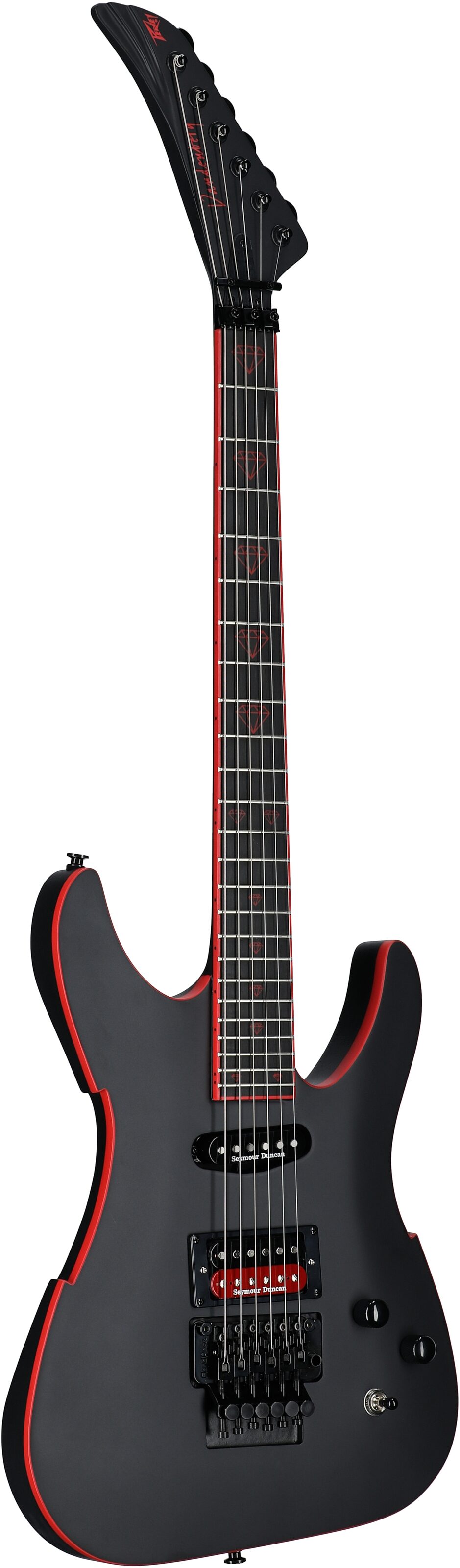 Peavey Vandenberg Electric Guitar (with Case), Matte Black, Serial Number 0ARCFA2000120, Body Left Front