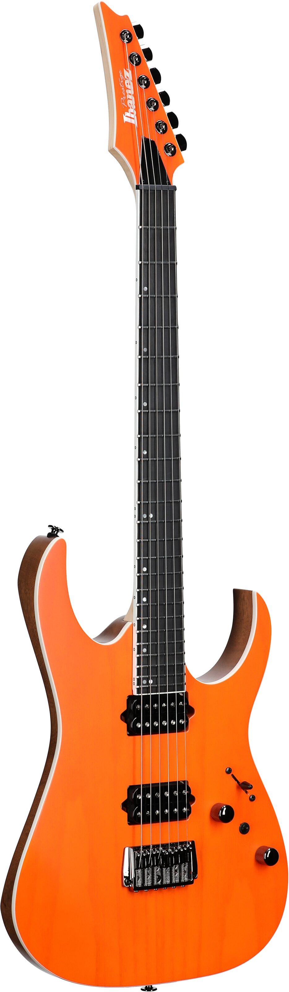 Ibanez RGR5221 Prestige Electric Guitar (with Case), Transparent Fluorescent Orange, Serial Number 210002F2513175, Body Left Front