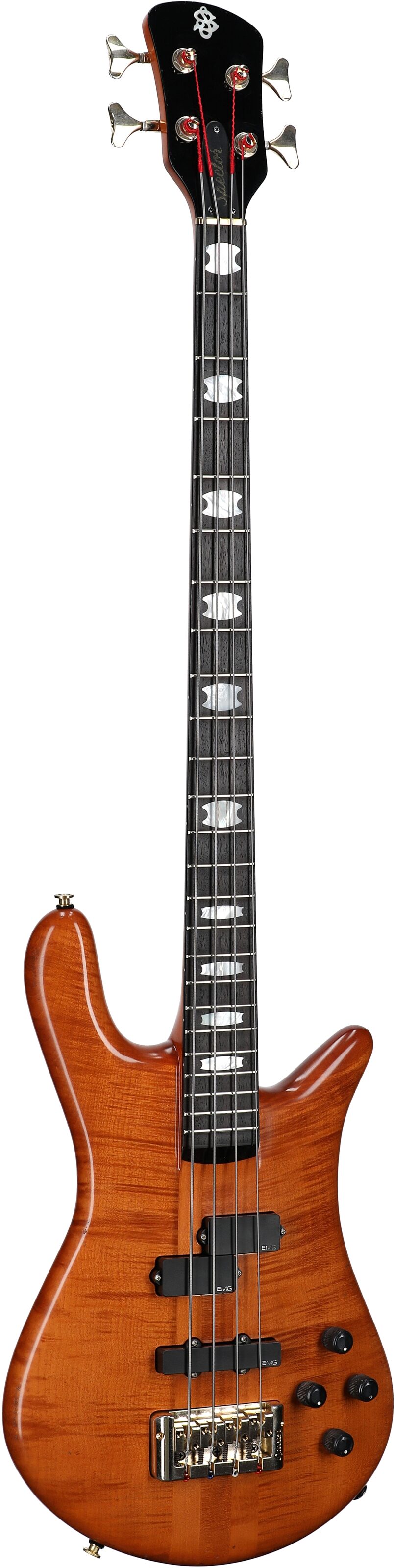 Spector Euro 4 Doug Wimbish Signature Limited Edition Electric Bass, Amber Relic, Serial Number 21NB22979, Body Left Front