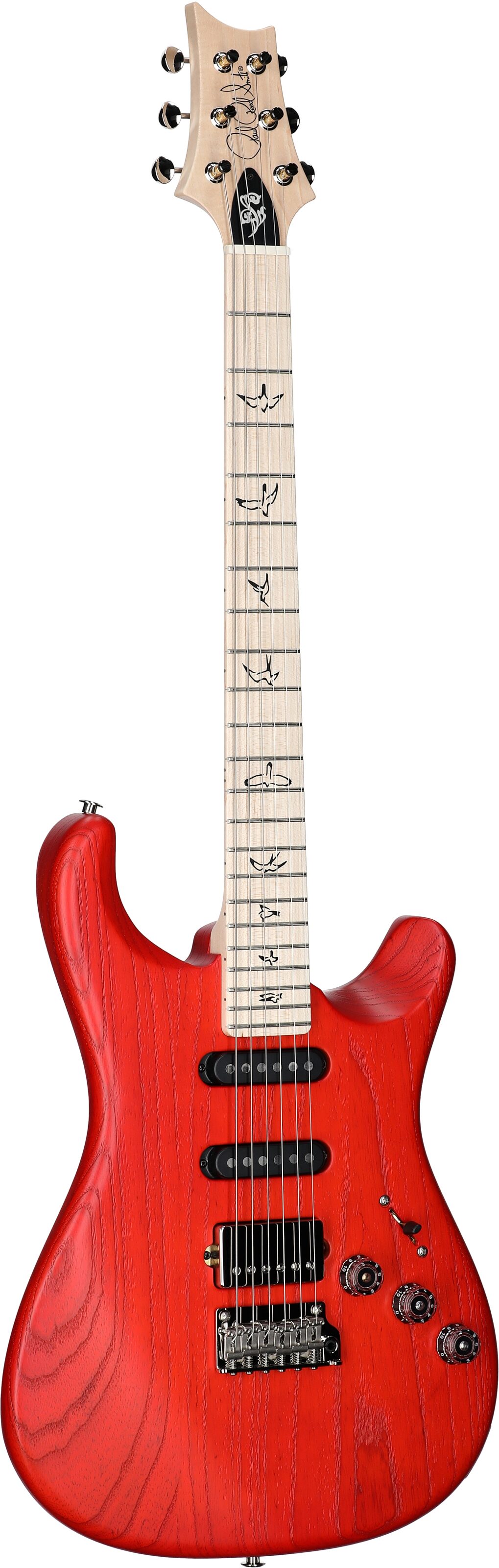 PRS Paul Reed Smith Fiore Satin Electric Guitar (with Gig Bag), Amaryllis, Serial Number 0407241, Body Left Front