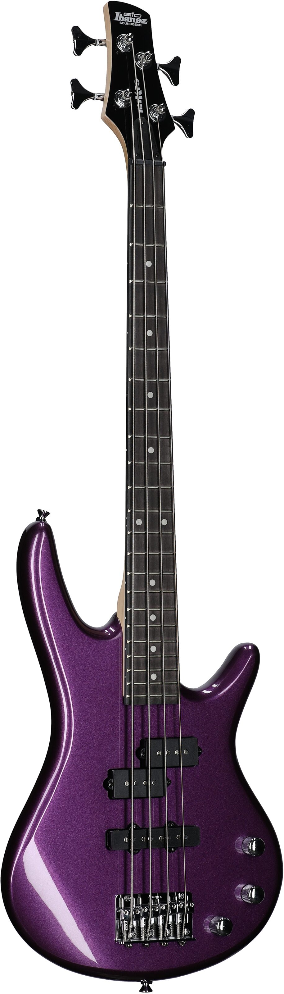 Ibanez GSRM20 Mikro Electric Bass, Metallic Purple, Body Left Front