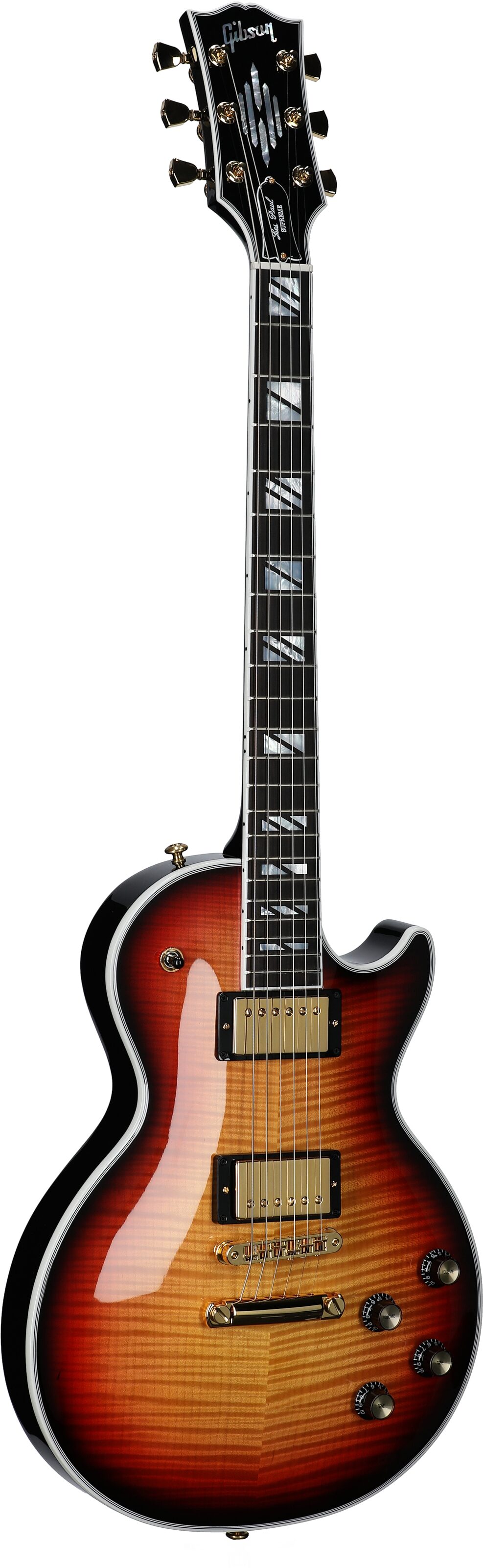 Gibson Les Paul Supreme AAA Figured Electric Guitar (with Case), Fireburst, Open Box (Very Good), Body Left Front