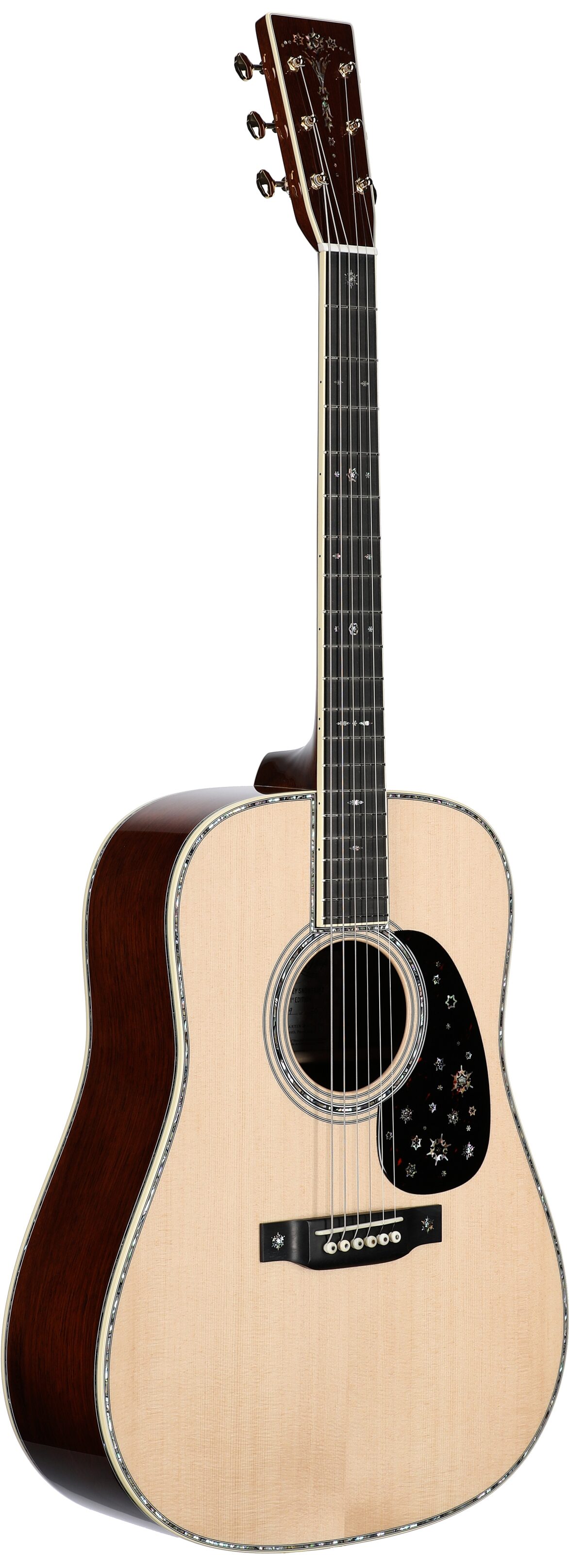 Martin D-45 Bentley Snowflake Custom Edition Acoustic Guitar (with Case), Body Left Front