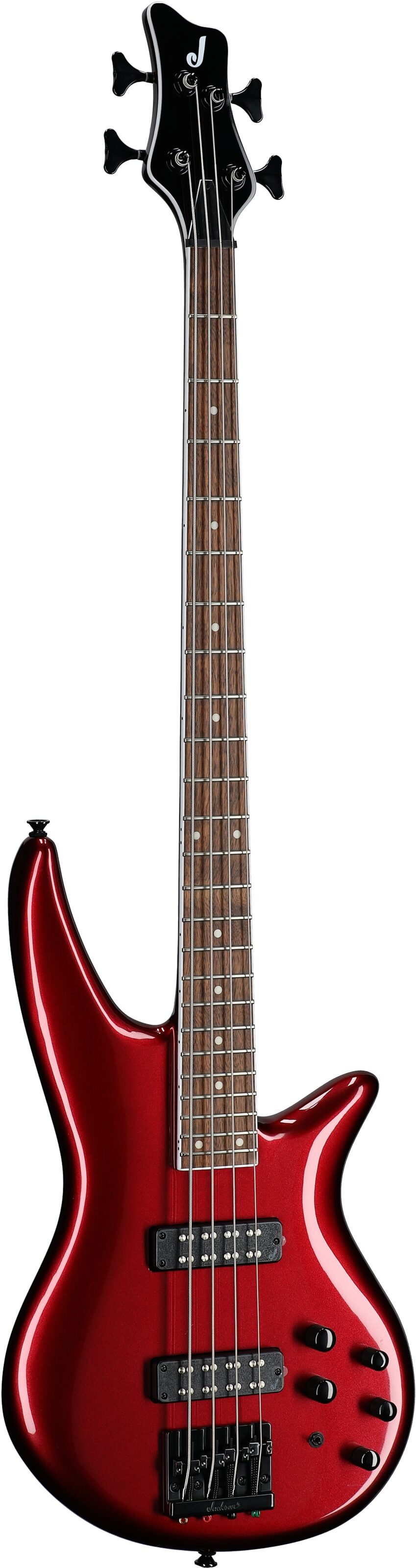 Jackson X Series Spectra SBX IV Electric Bass, Candy Apple Red, Body Left Front