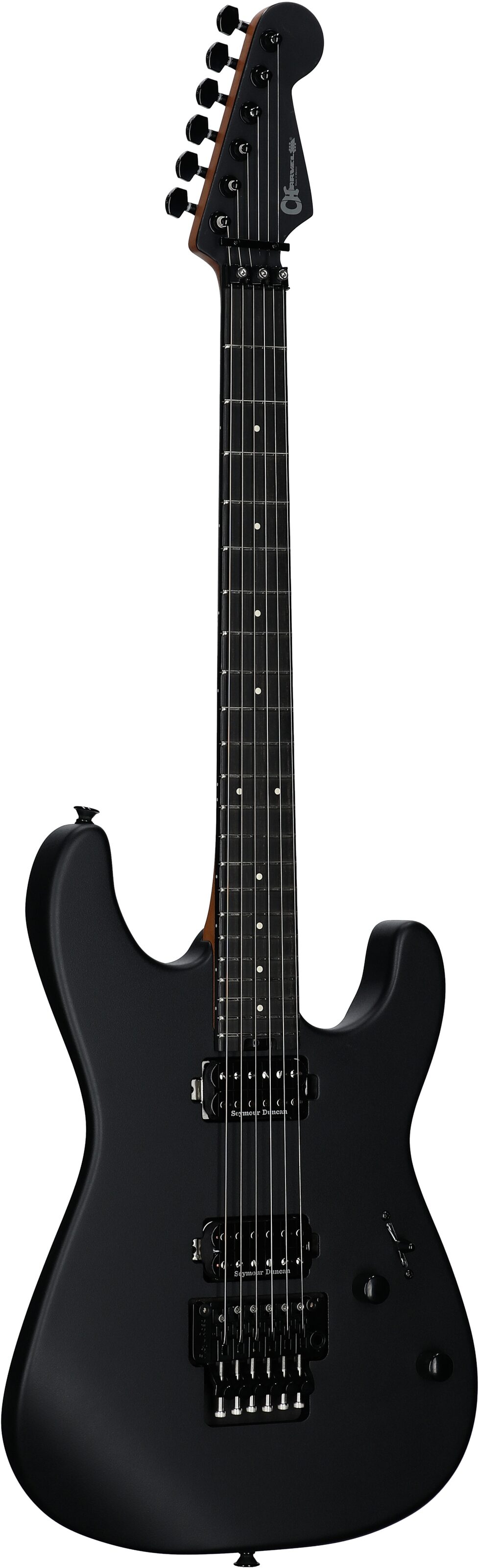 Charvel Pro-Mod Plus San Dimas SD1 HH FR Electric Guitar, with Ebony Fingerboard, Scorched Earth, Body Left Front