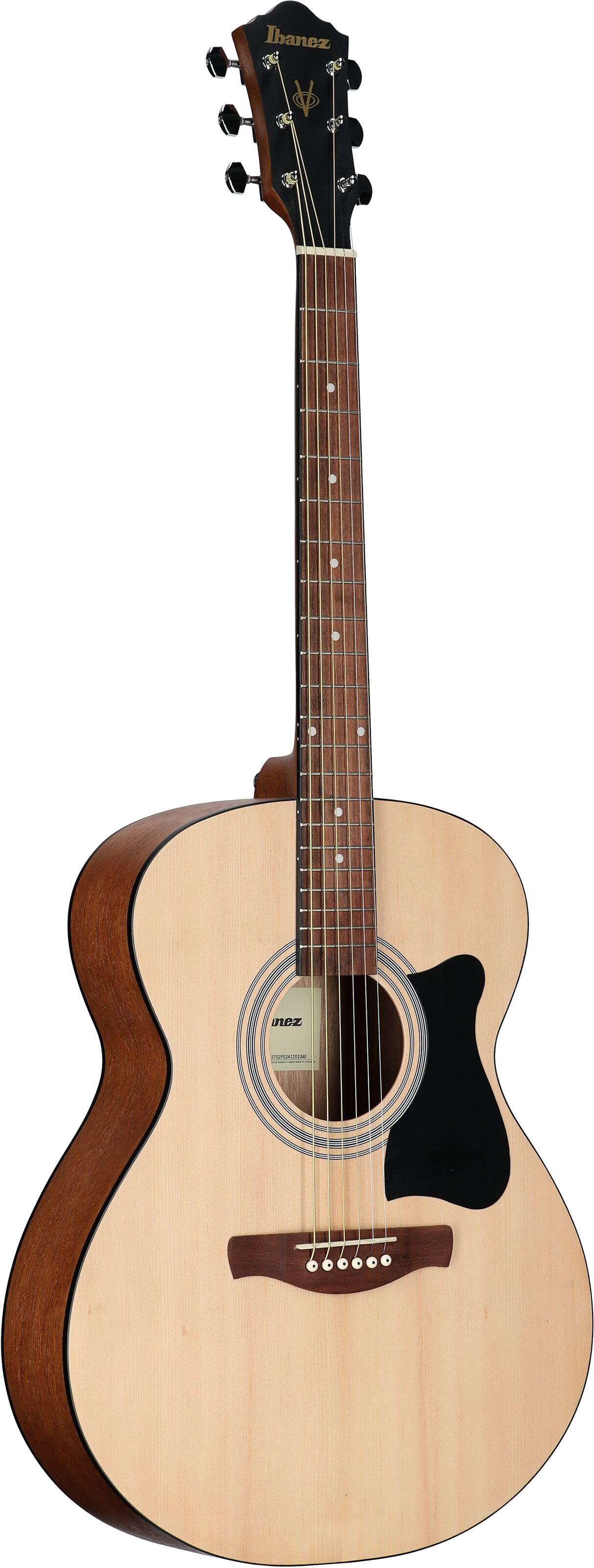Ibanez IJVC50 Jam Pack Grand Concert Acoustic Guitar Package, Open Pore Natural, Body Left Front