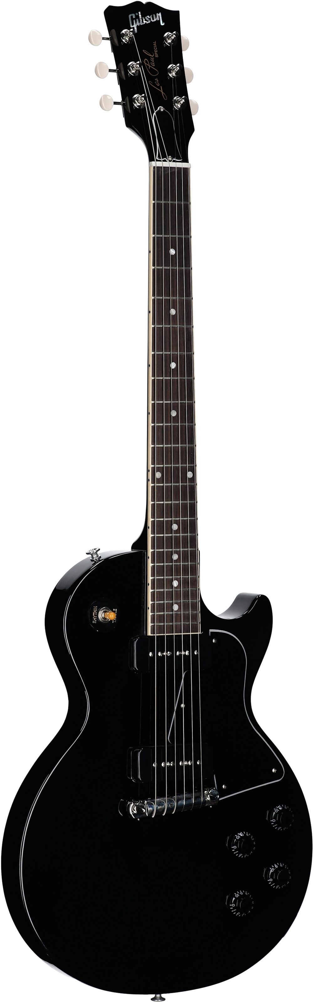 Gibson Les Paul Special Electric Guitar (with Case), Ebony, Body Left Front