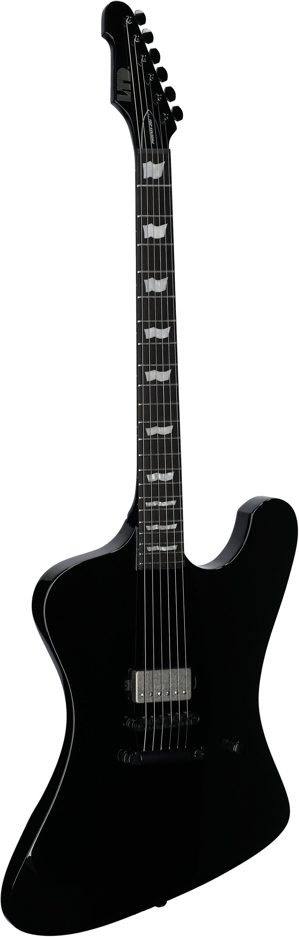 ESP LTD Phoenix-201 Electric Guitar, Black, Body Left Front