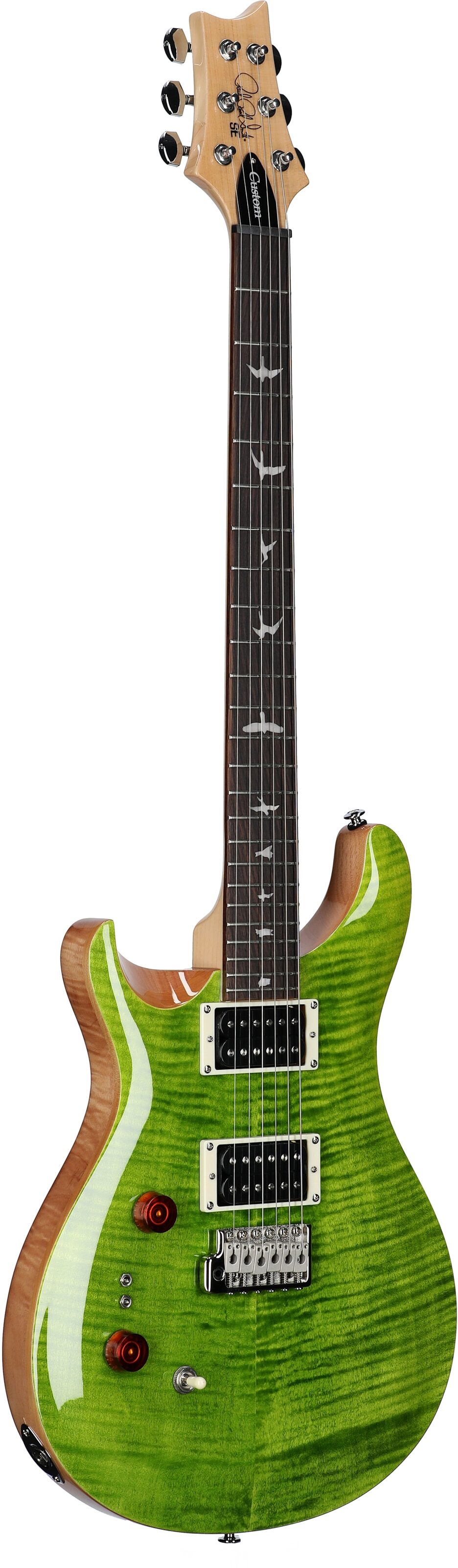 PRS Paul Reed Smith SE Custom 24-08 Electric Guitar, Left-Handed, Eriza Verde, Body Left Front