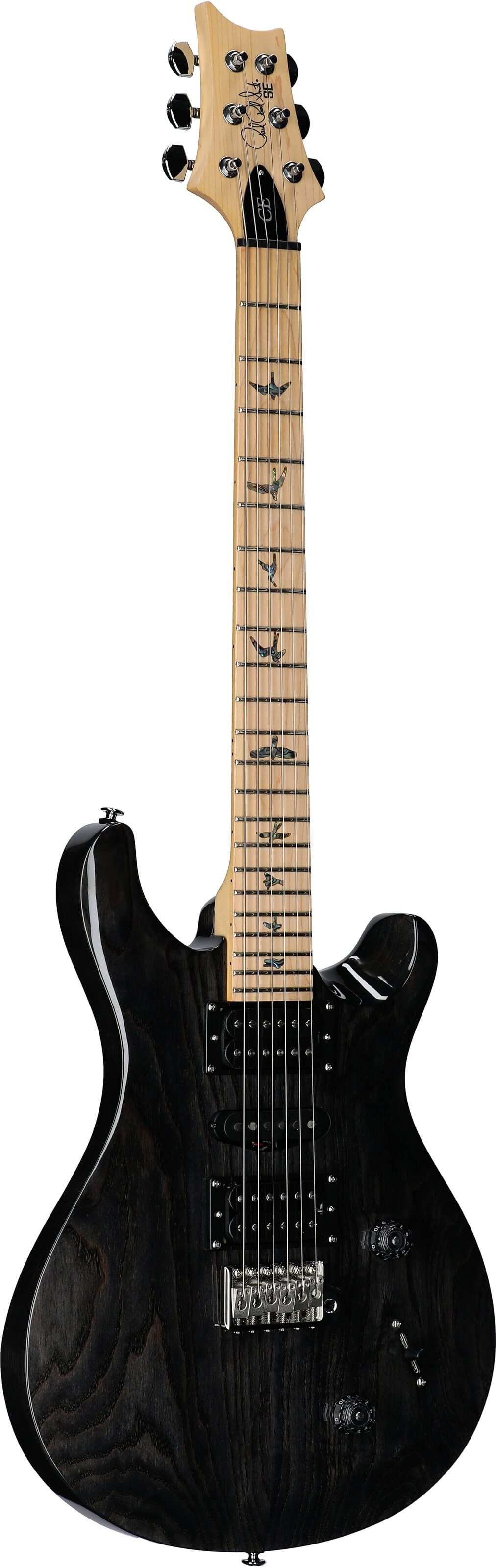 PRS Paul Reed Smith SE Swamp Ash Special Electric Guitar (with Gig Bag), Charcoal, Body Left Front